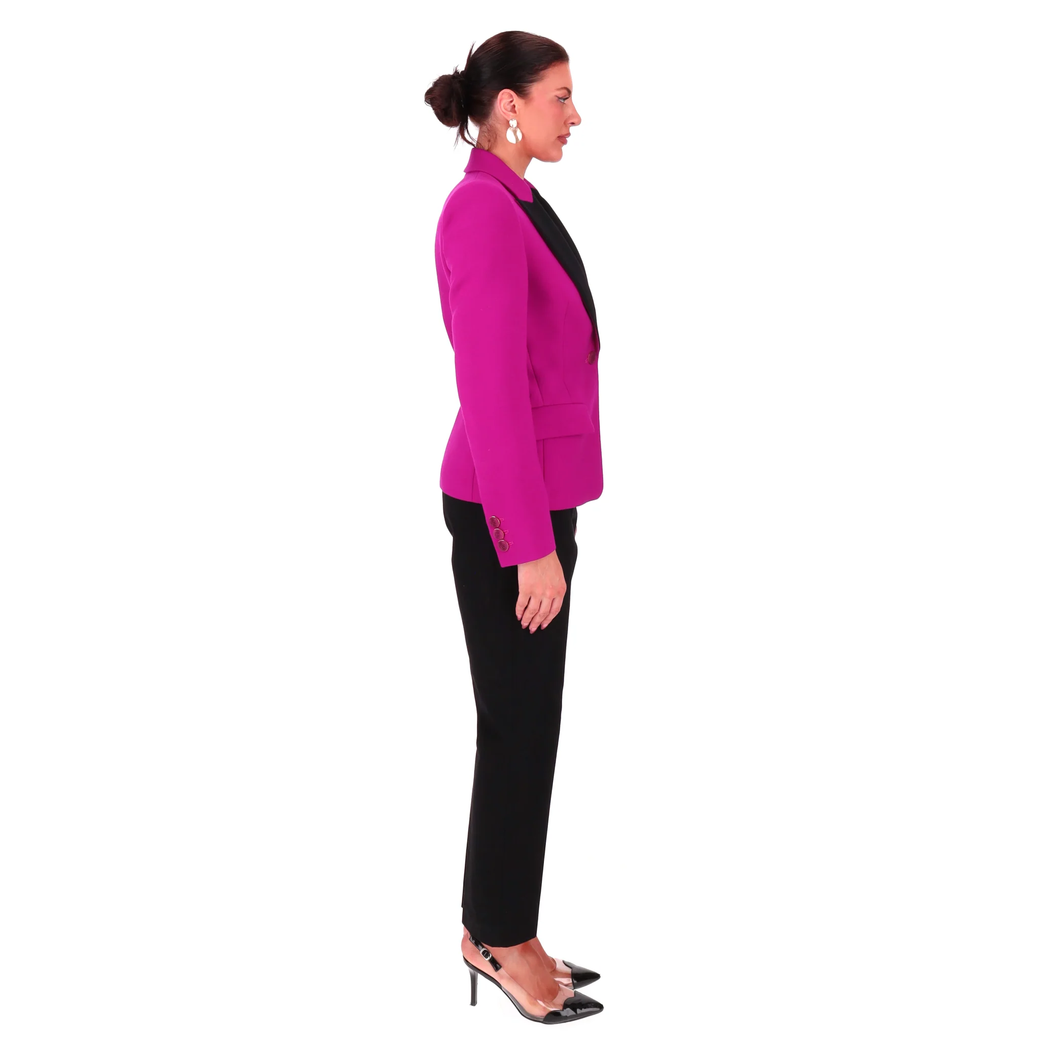 Emilio Pucci Virgin Wool & Silk Blend Tailored Jacket. Size 40IT - Image 3