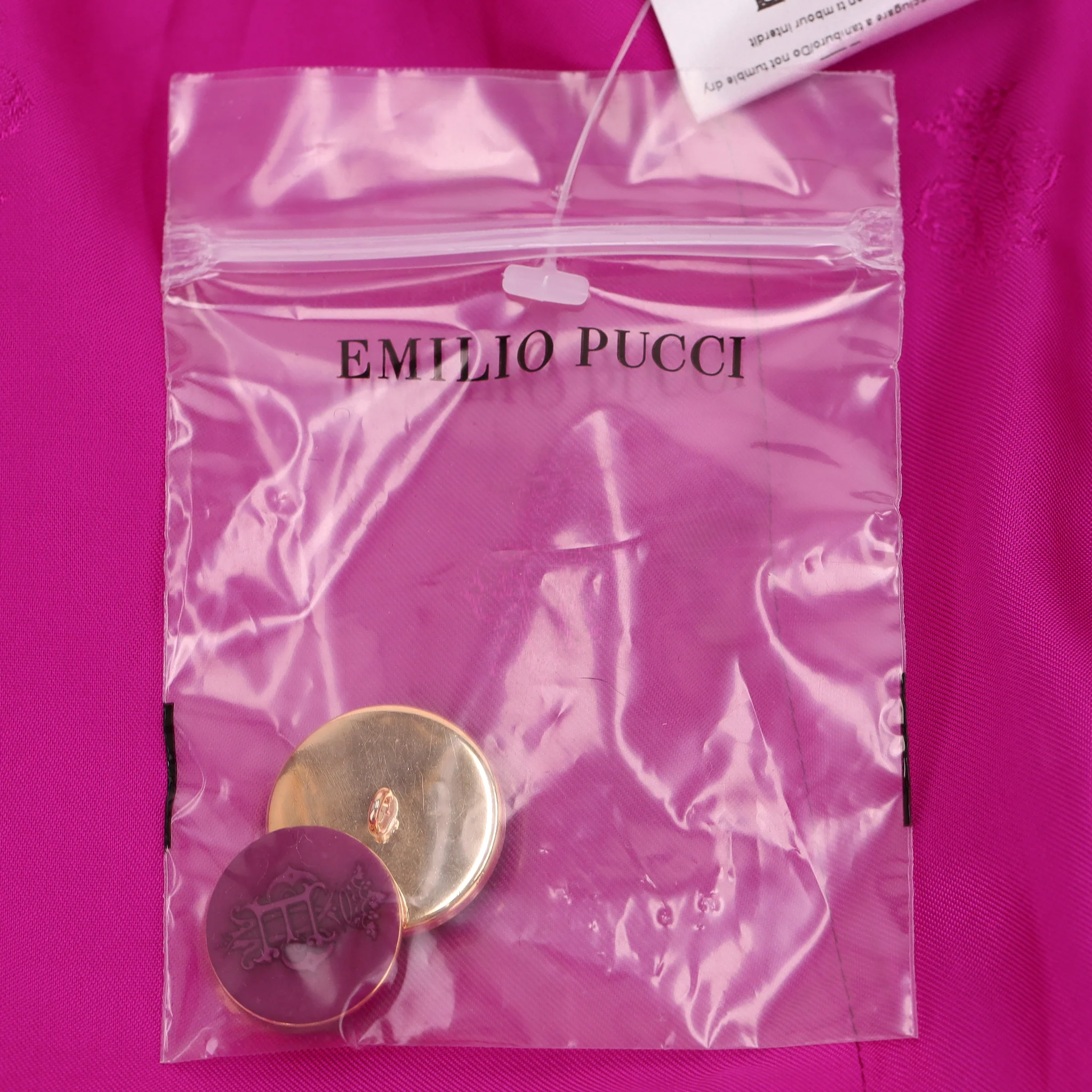 Emilio Pucci Virgin Wool & Silk Blend Tailored Jacket. Size 40IT - Image 6