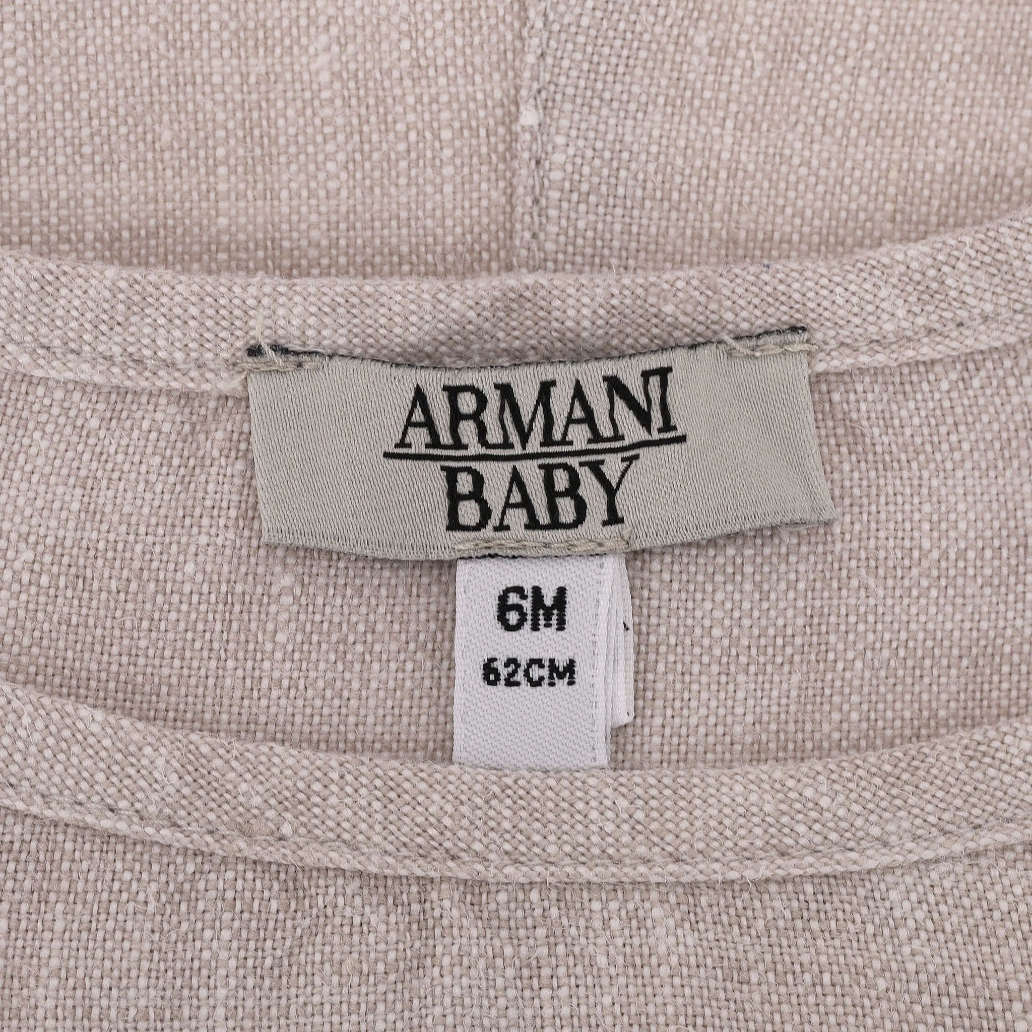 Emporio Armani Baby Girl Linen Romper. Size 6M - Image 7