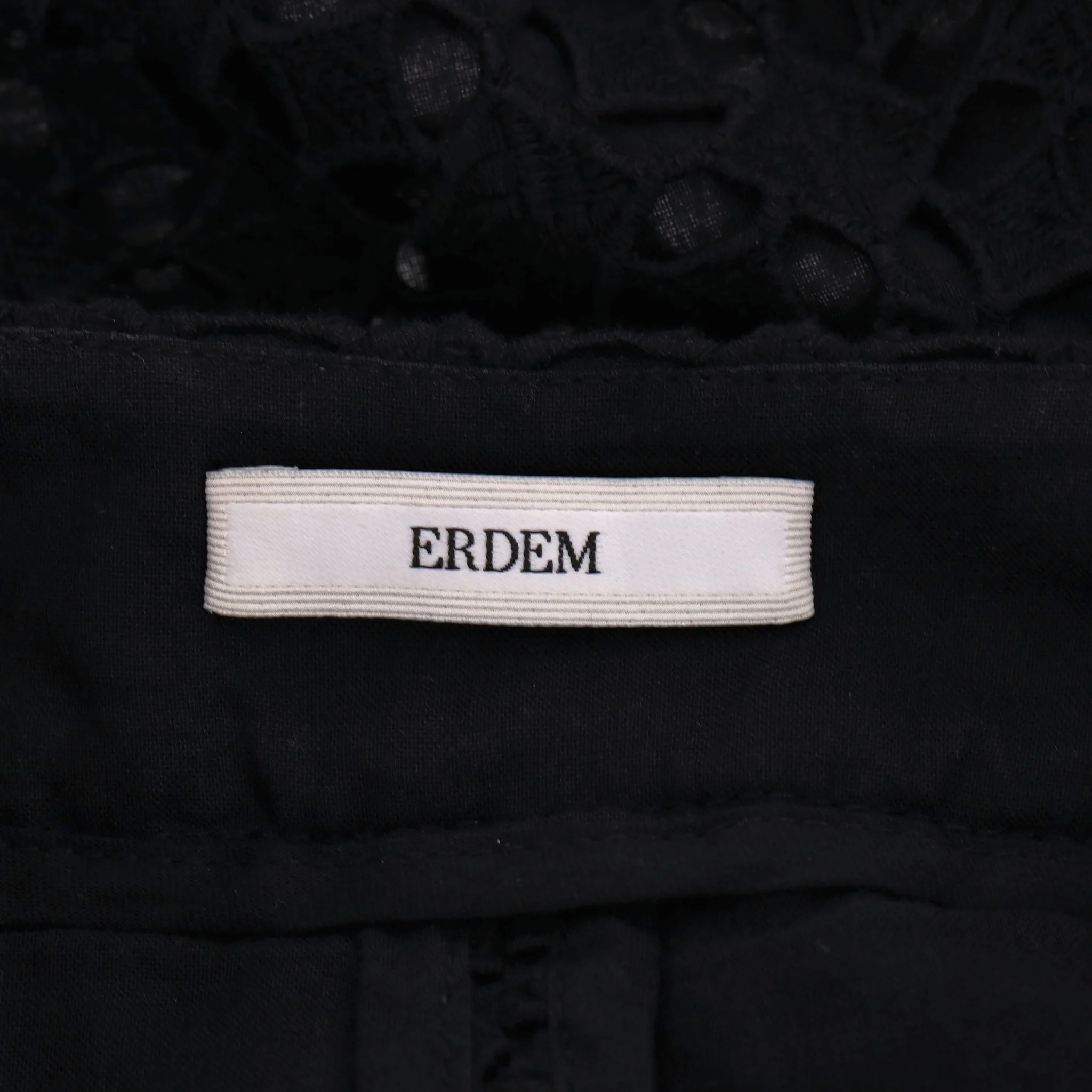 Erdem Laser-Cut Cotton Wide Capri Trousers. Size 12UK - Image 5