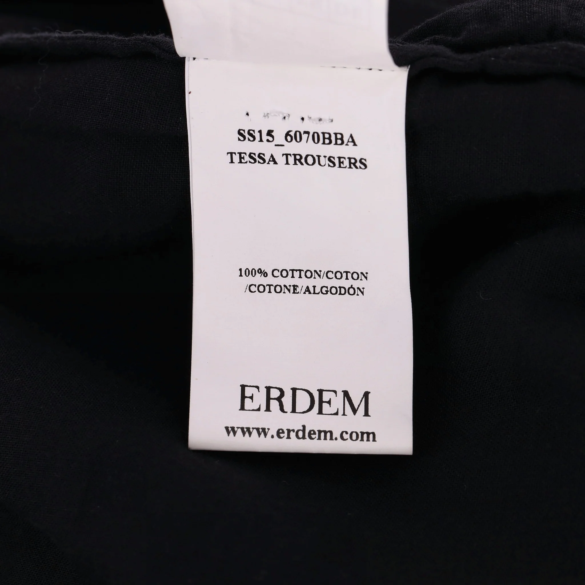 Erdem Laser-Cut Cotton Wide Capri Trousers. Size 12UK - Image 6