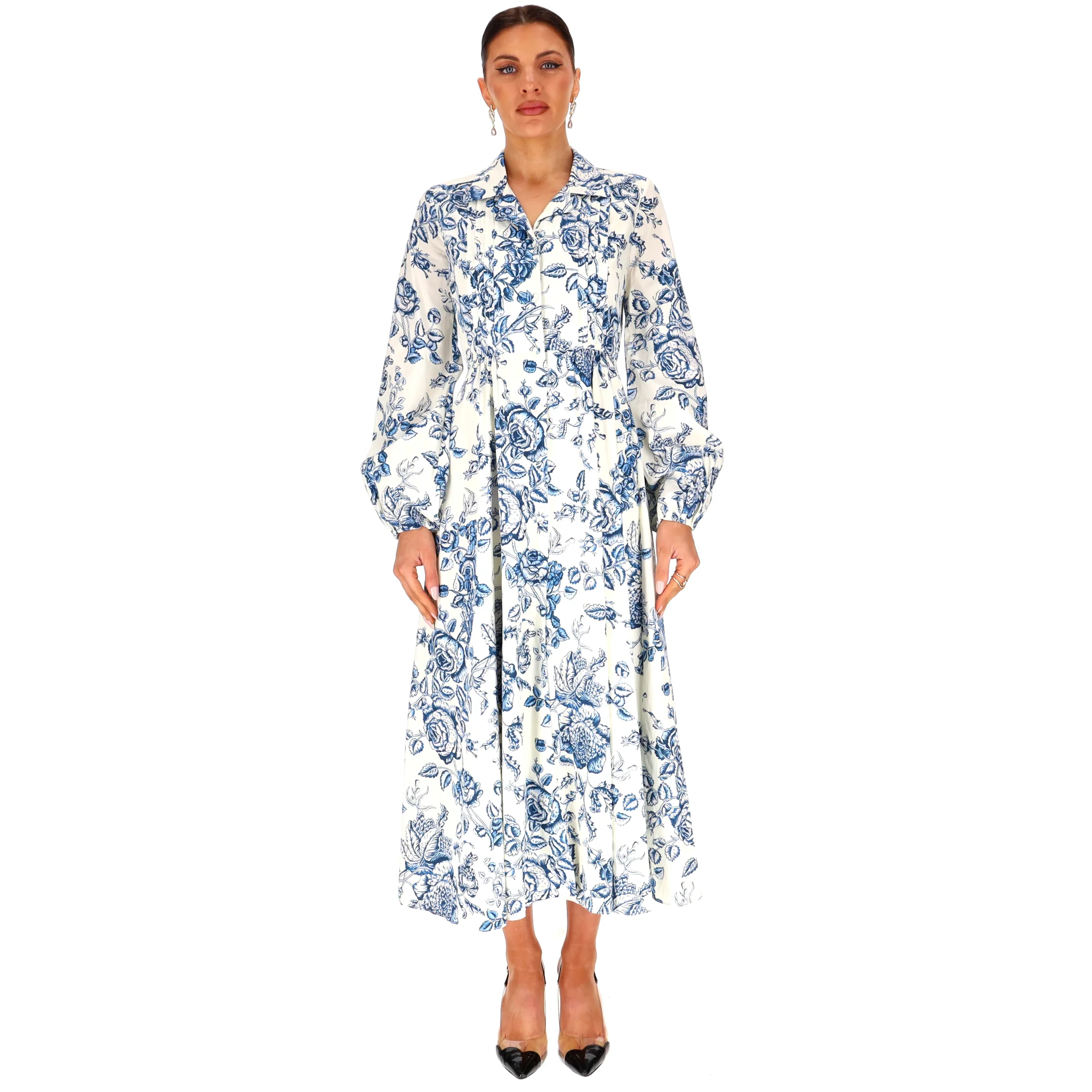 Erdem Toile De Jouy Cotton Midi Dress. Size 8UK - Image 2