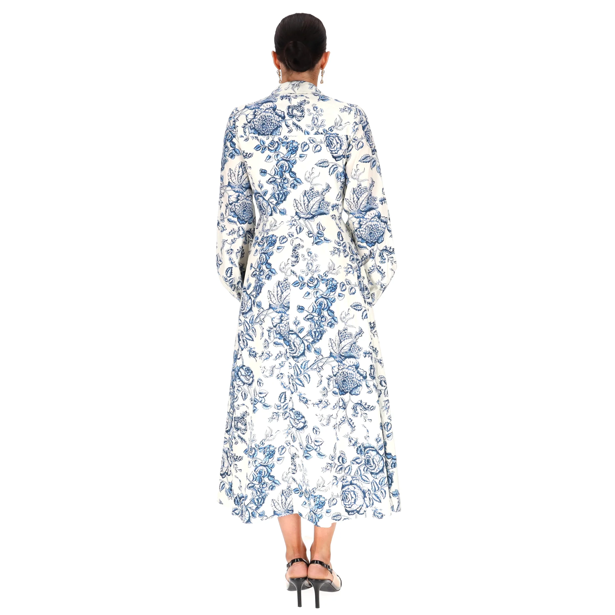 Erdem Toile De Jouy Cotton Midi Dress. Size 8UK - Image 4