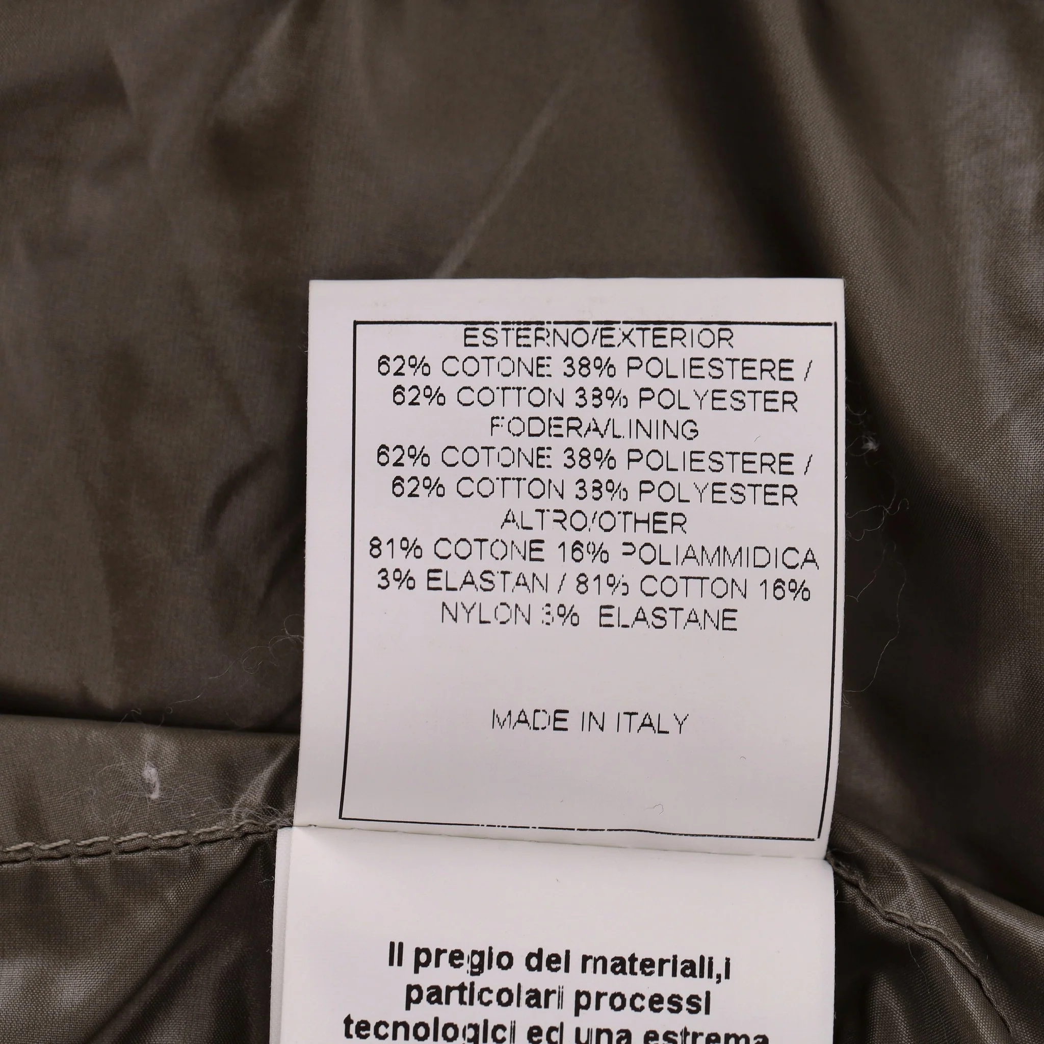 Ermanno Scervino Cotton Blend Biker Jacket. Size 50IT - Image 6