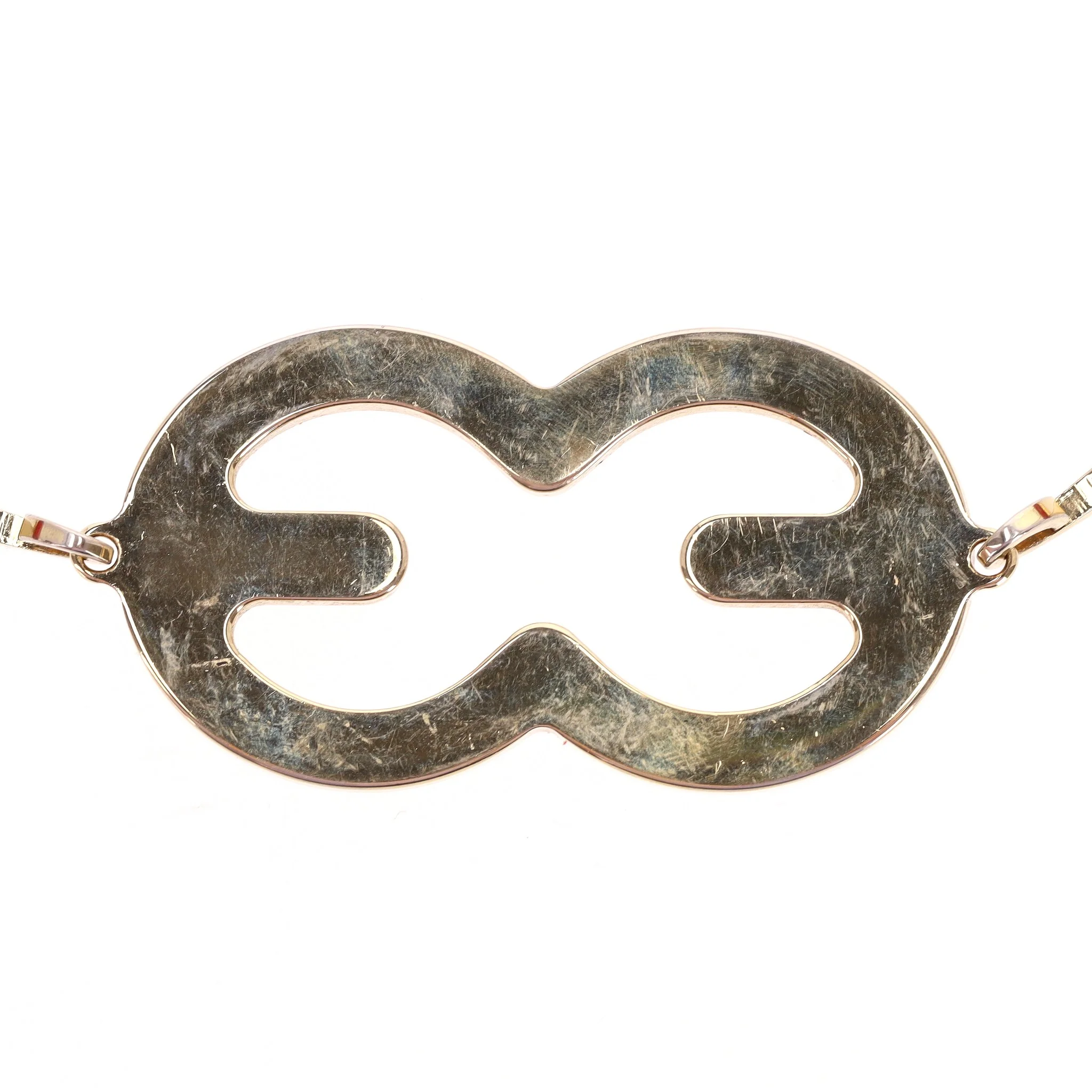 Escada Croc Embossed Leather Triple-Buckle Belt - Image 6