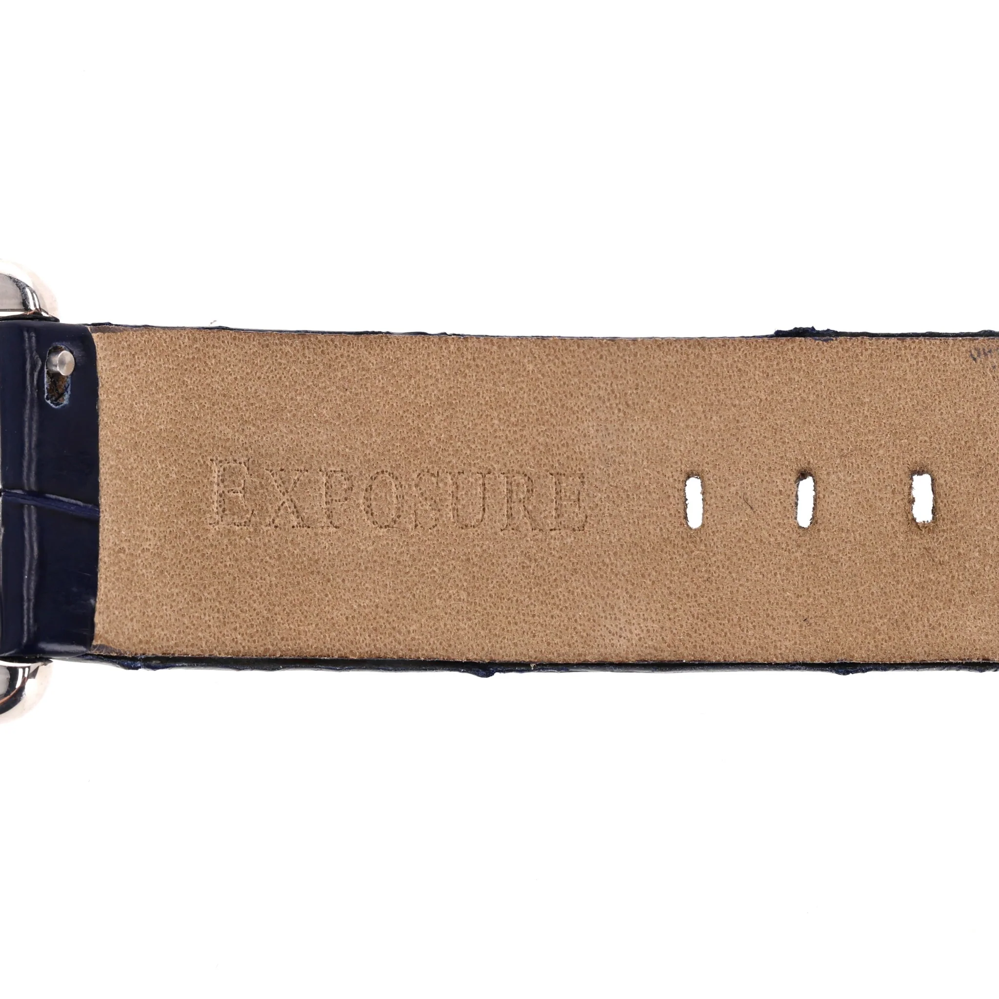 Exposure Swiss Diamond & Jewel Watch With Alligator Skin Strap - Image 11