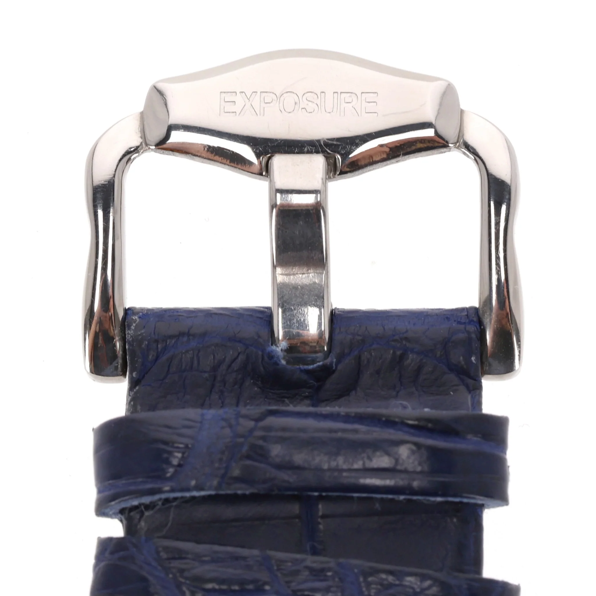 Exposure Swiss Diamond & Jewel Watch With Alligator Skin Strap - Image 8