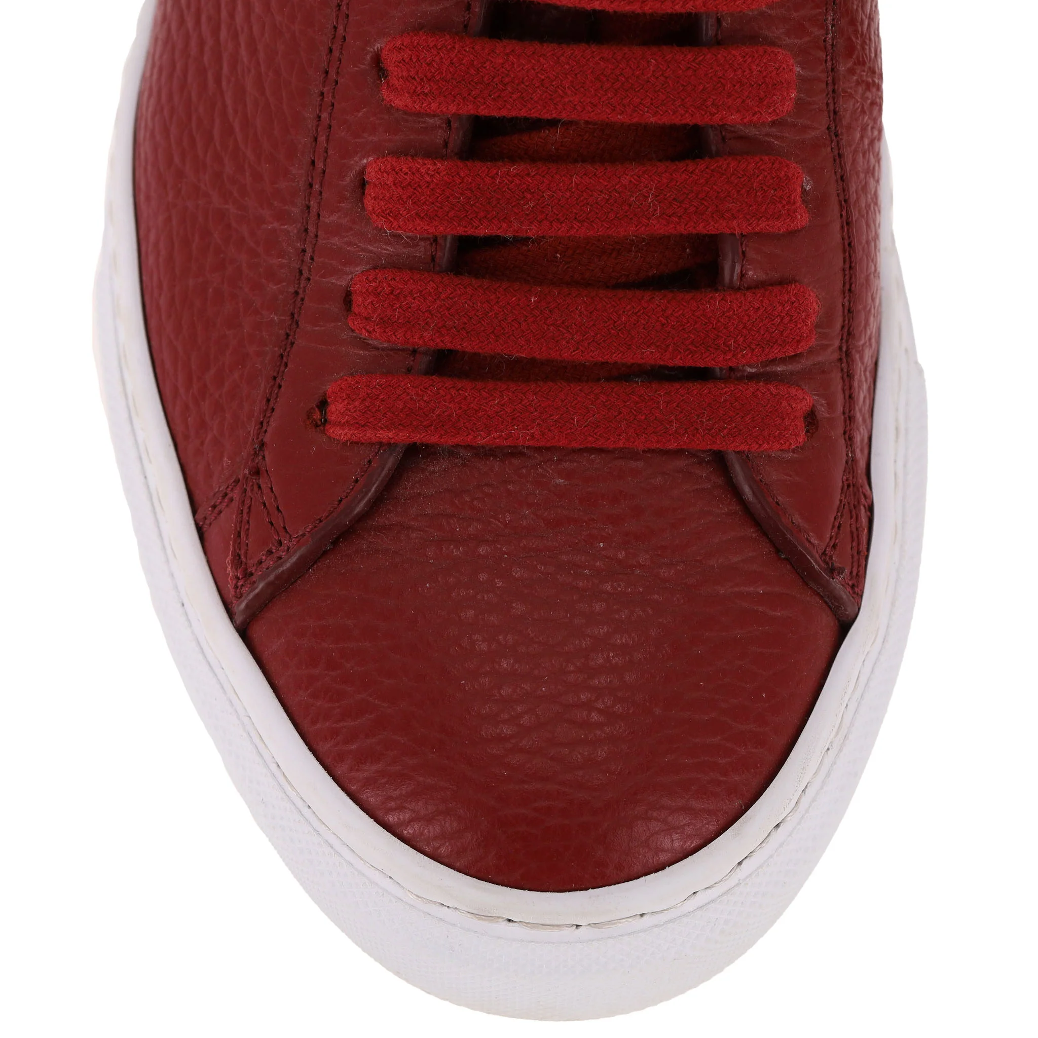 Fabiana Filippi Bead Detailed Leather Sneakers. Size 36 - Image 6