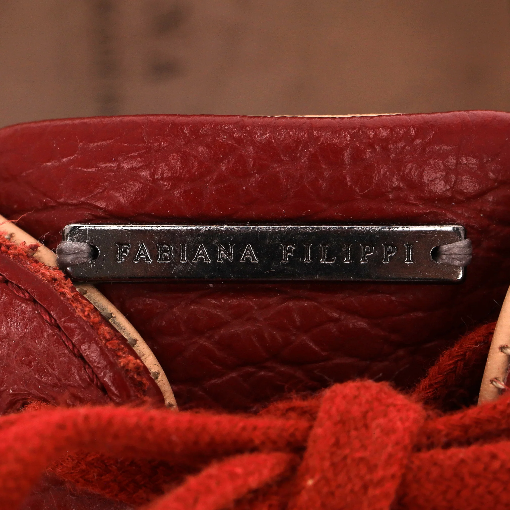 Fabiana Filippi Bead Detailed Leather Sneakers. Size 36 - Image 7