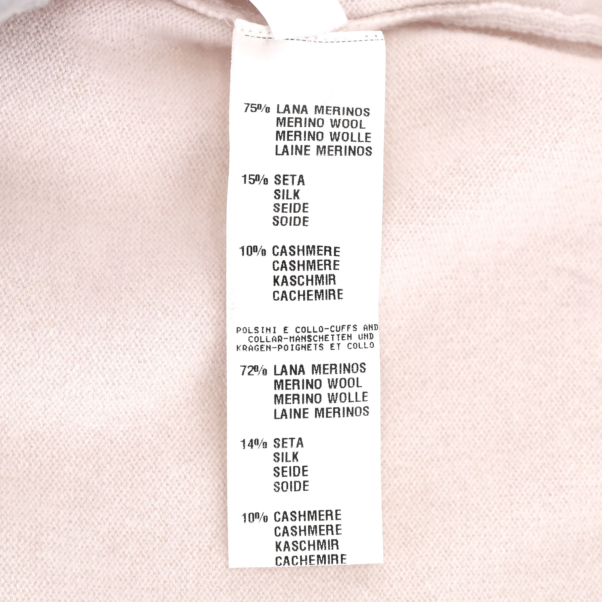 Fabiana Filippi Merino Wool, Silk & Cashmere Jumper With Leather Elbow Patches. Size 42IT - Image 6
