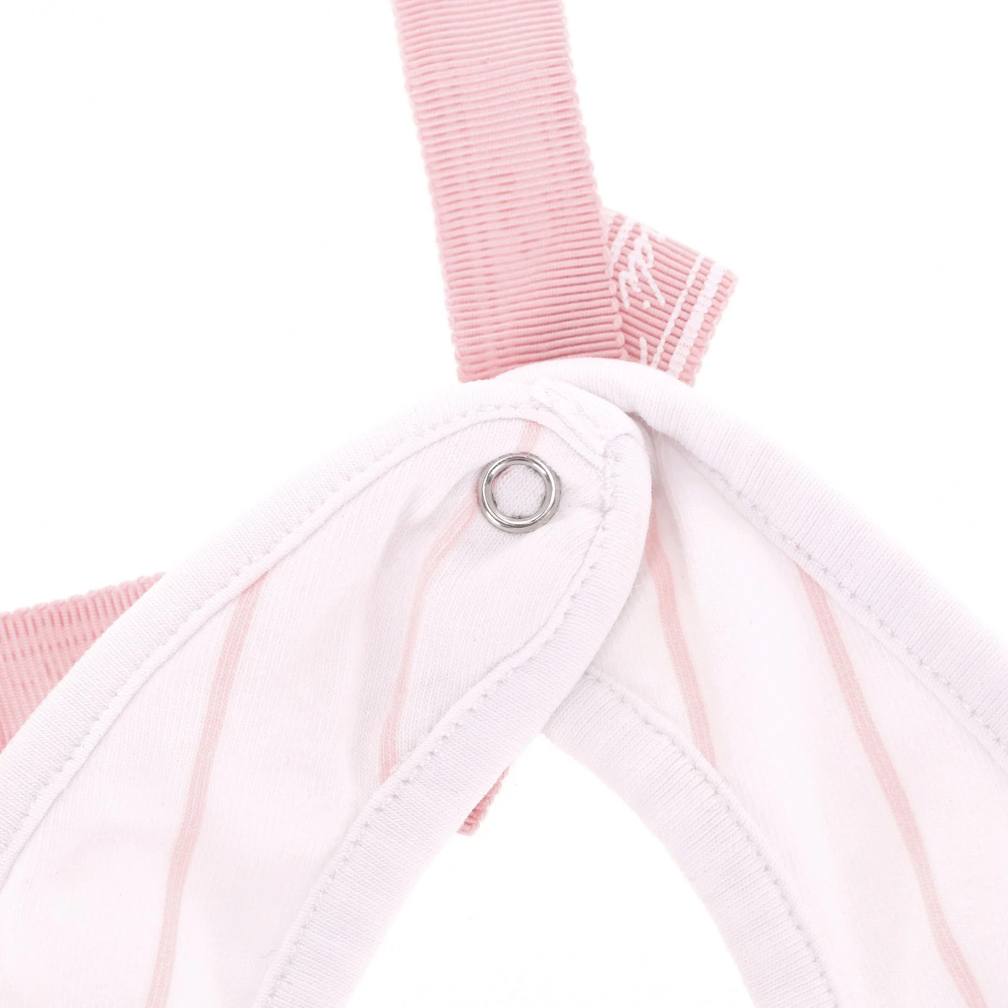Fendi Baby Girl Cotton Bow Detail Bib - Image 5