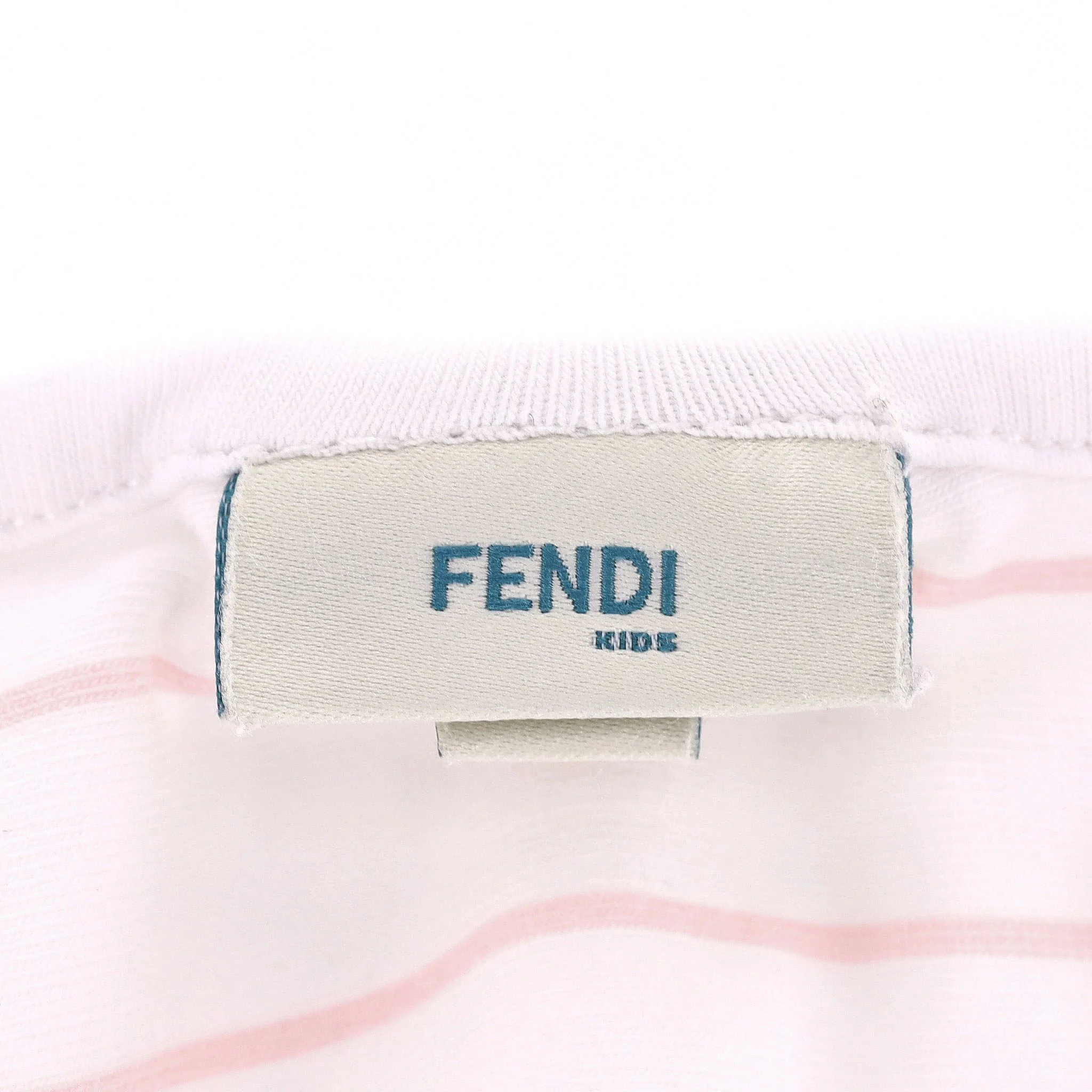 Fendi Baby Girl Cotton Bow Detail Bib - Image 6
