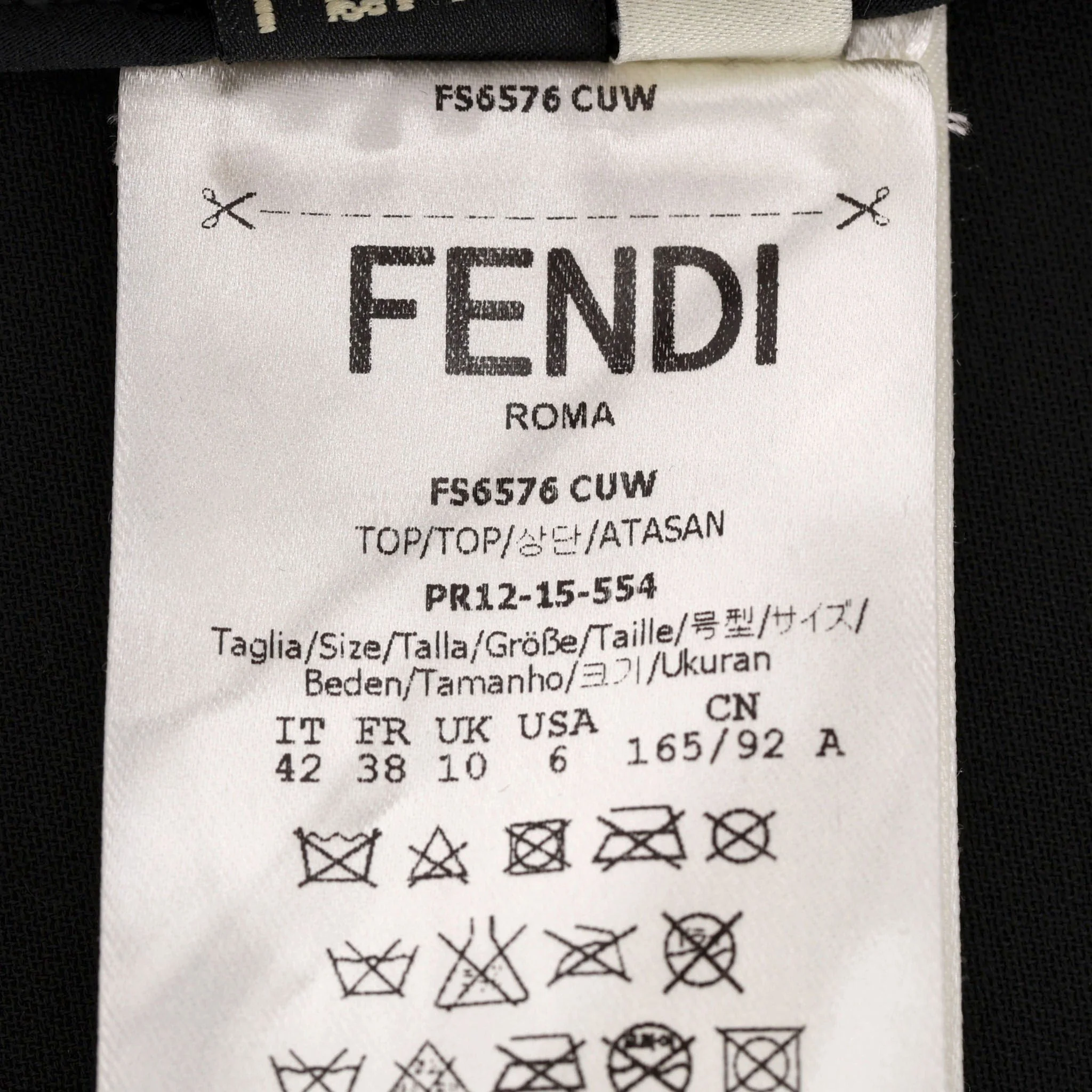 Fendi Cotton Top With Pompom Eyes Detail. Size 42IT - Image 7