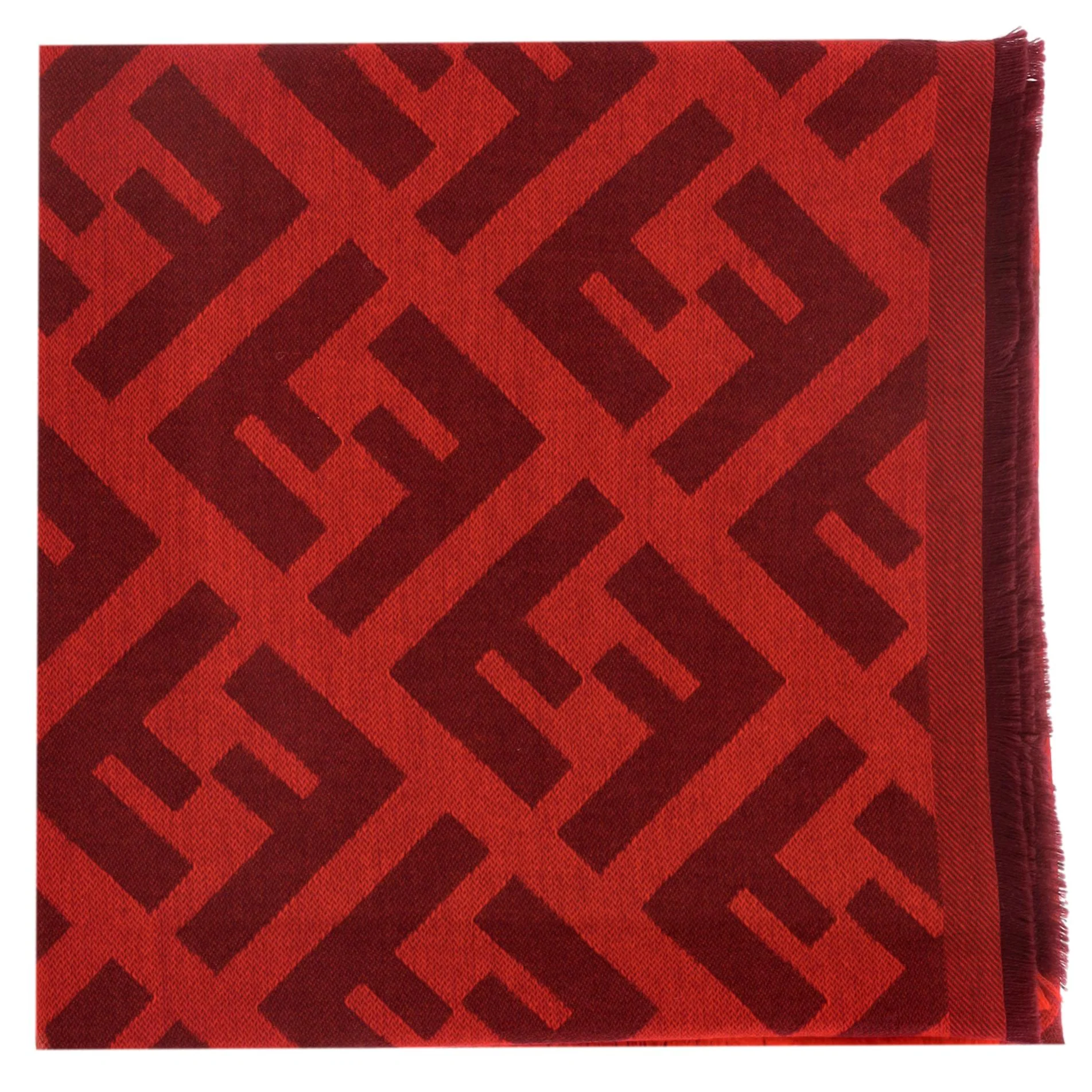 Fendi 'FF' Logo Monogram Cashmere Scarf
