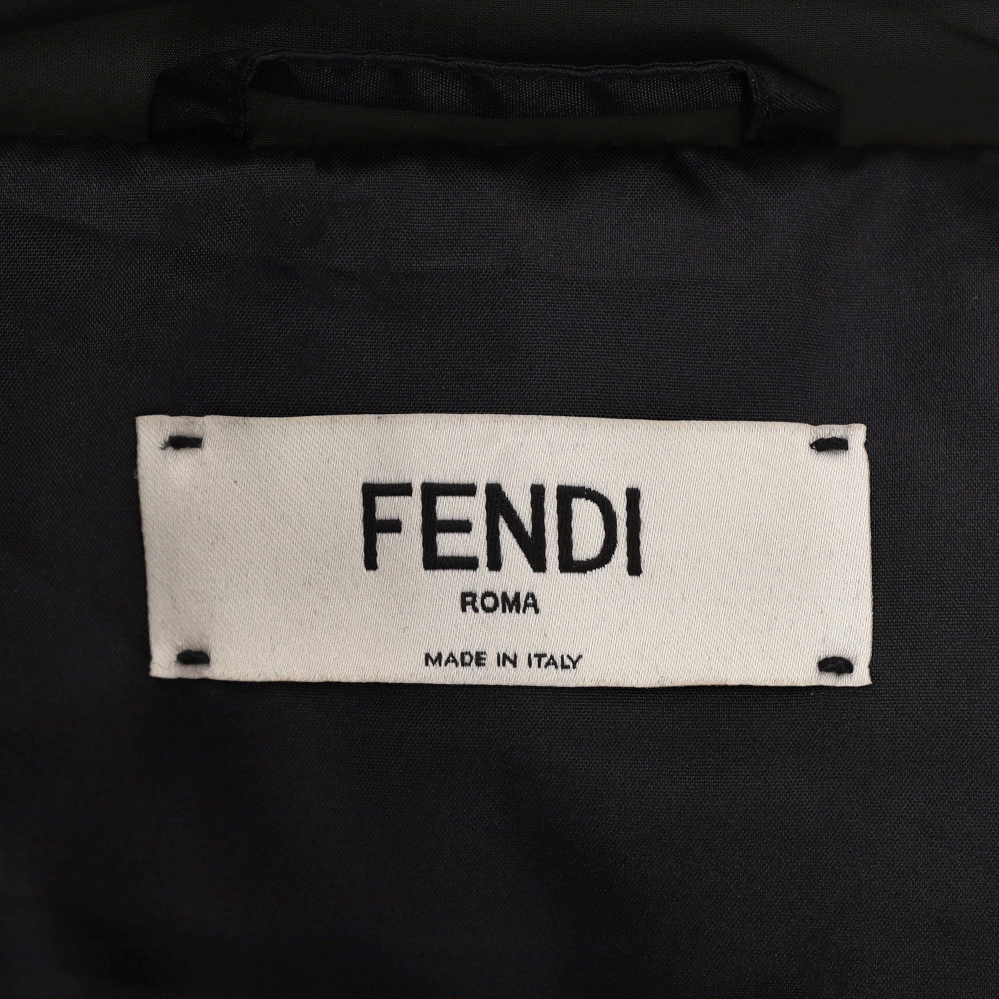 Fendi Goose Down Brocade & Fox Fur Trim Coat. Size 40IT - Image 6