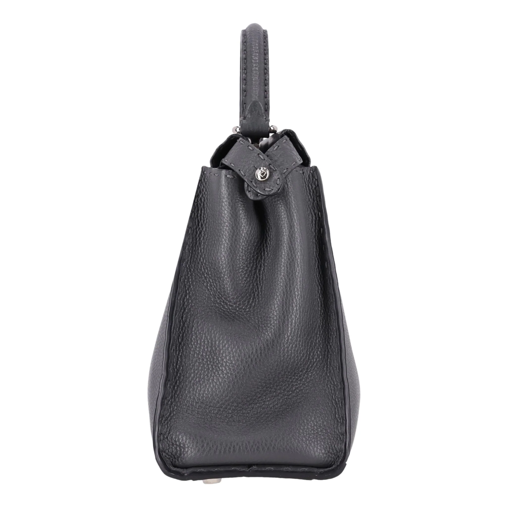 Fendi Peekaboo Medium Model Leather Tote Bag - Image 3