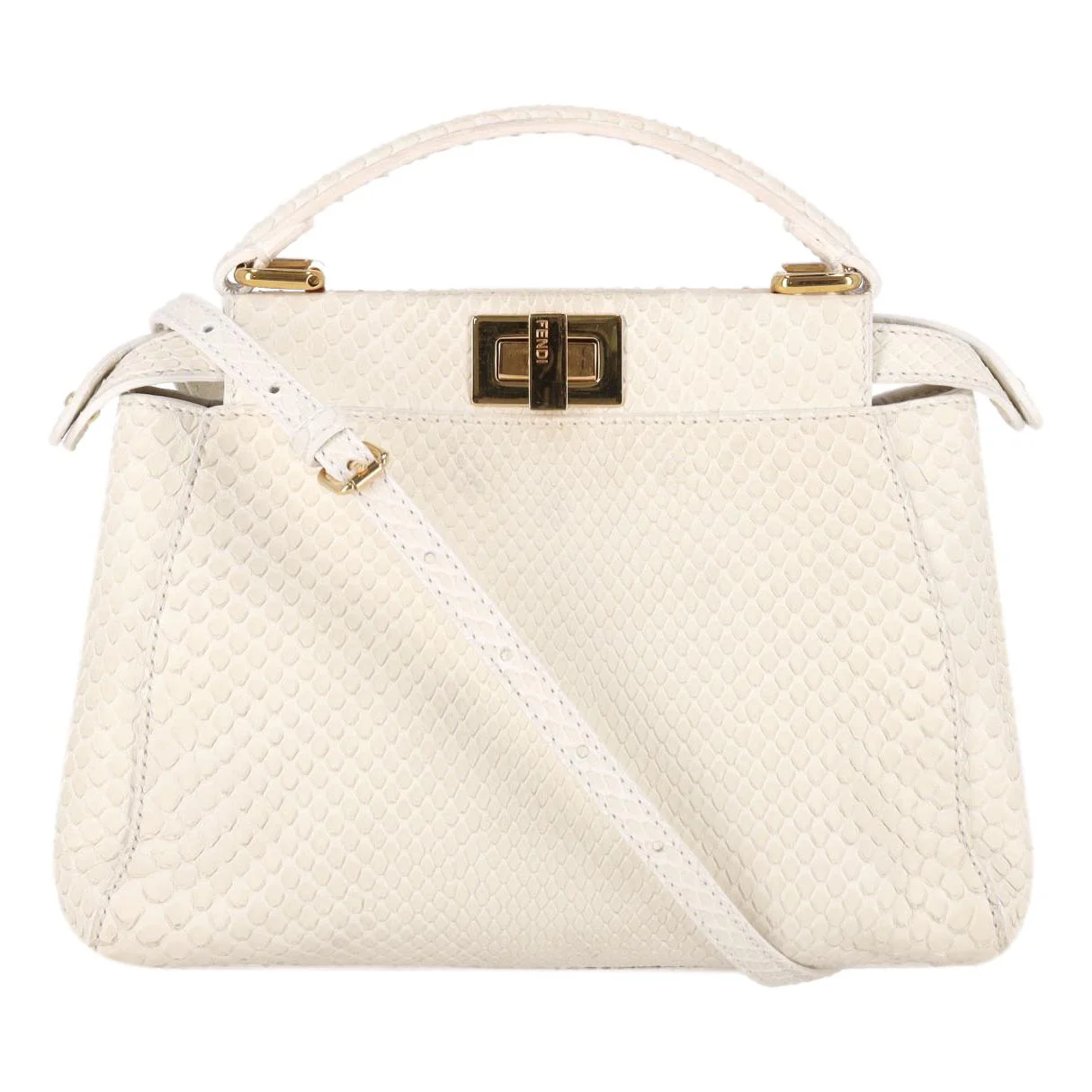 Fendi Python Skin Mini Peekaboo Bag