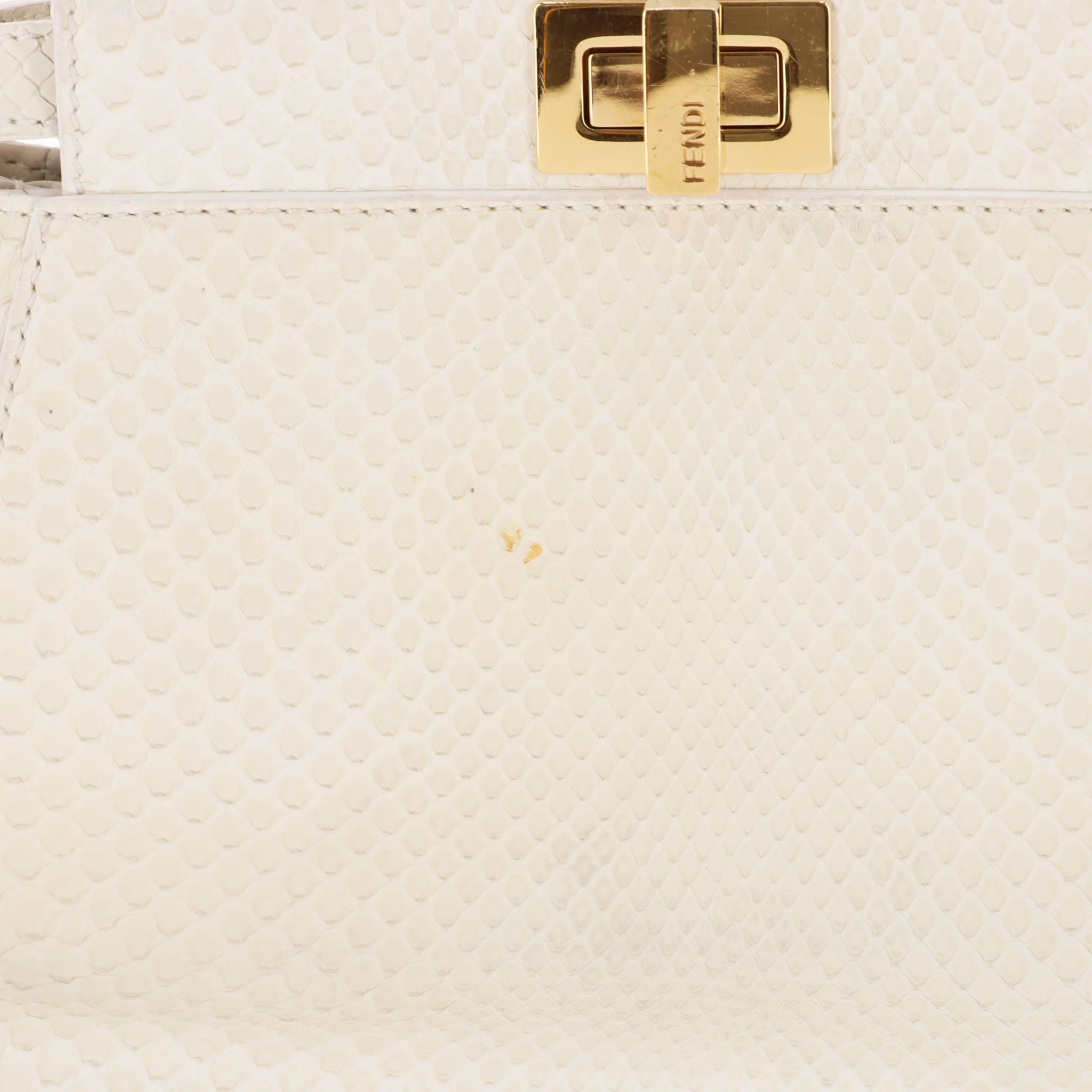 Fendi Python Skin Mini Peekaboo Bag - Image 11