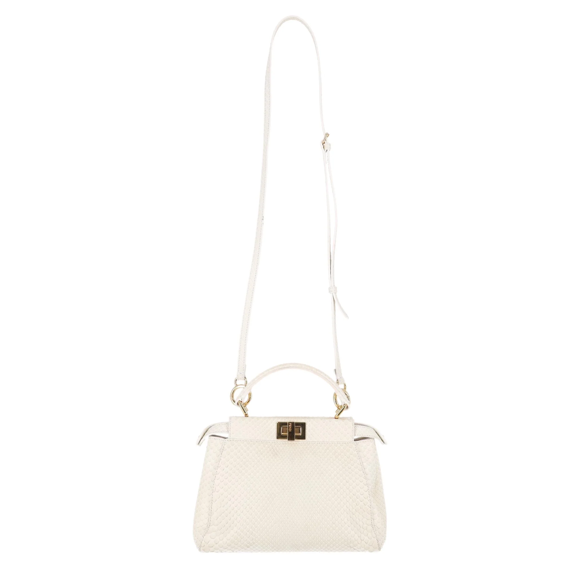 Fendi Python Skin Mini Peekaboo Bag - Image 2