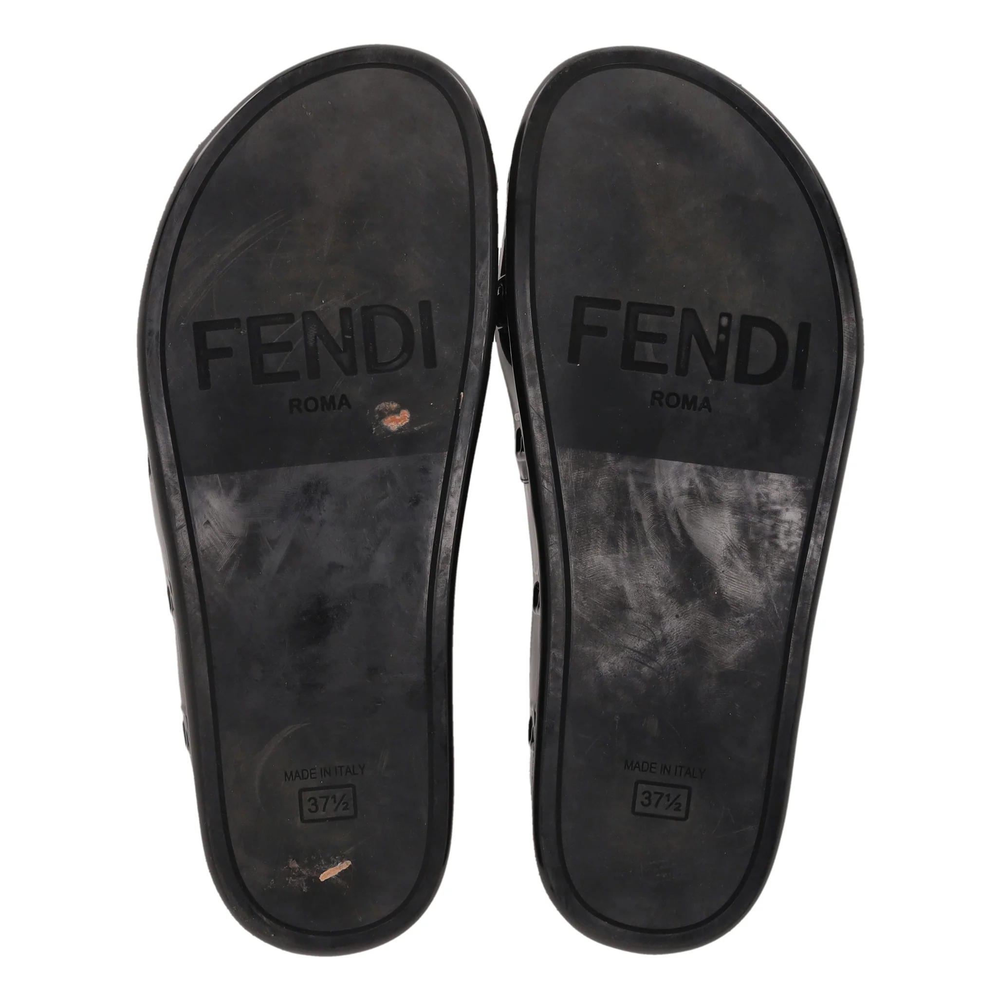 Fendi Reflections 'FF' Logo Slides. Size 37.5 - Image 5