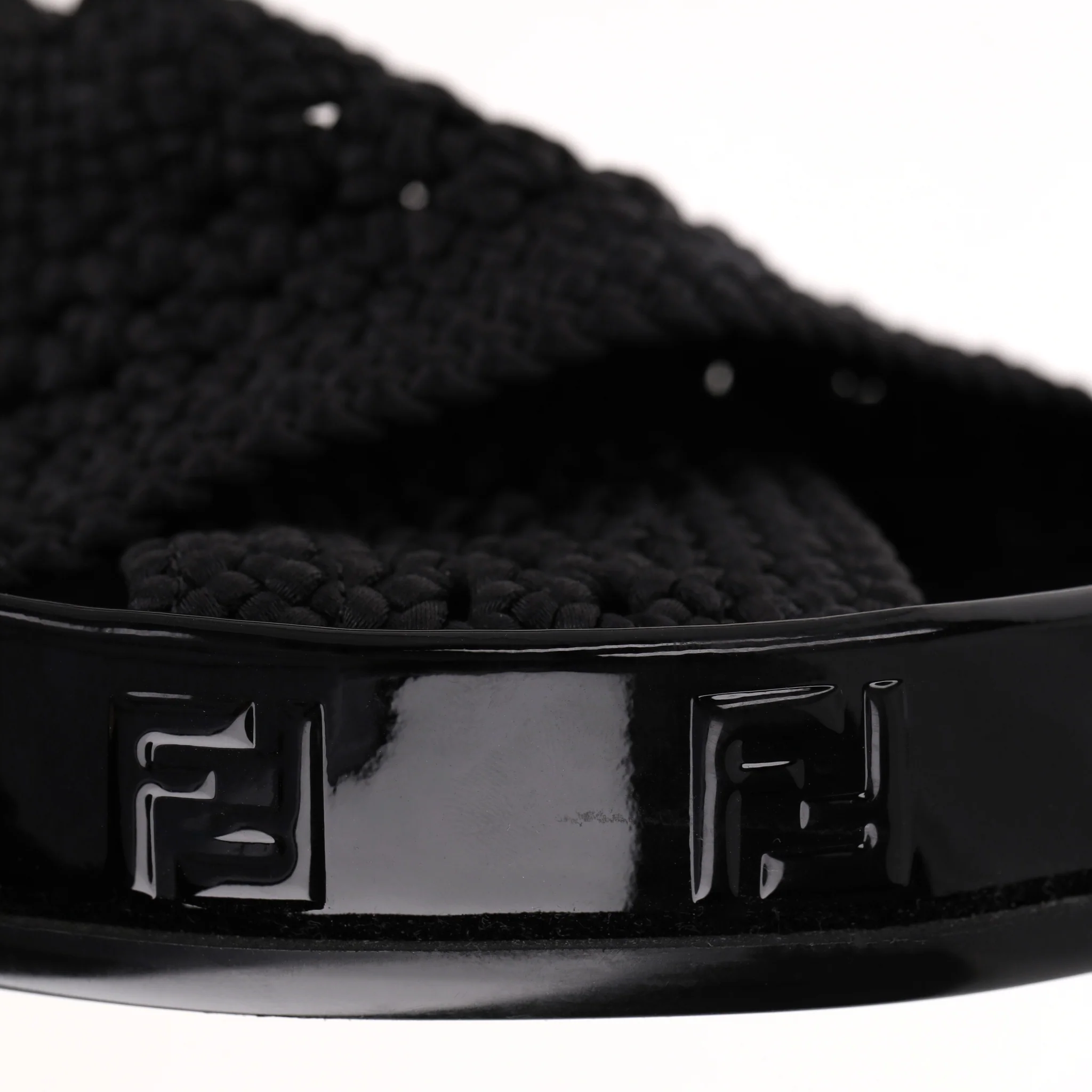 Fendi Reflections 'FF' Logo Slides. Size 37.5 - Image 8