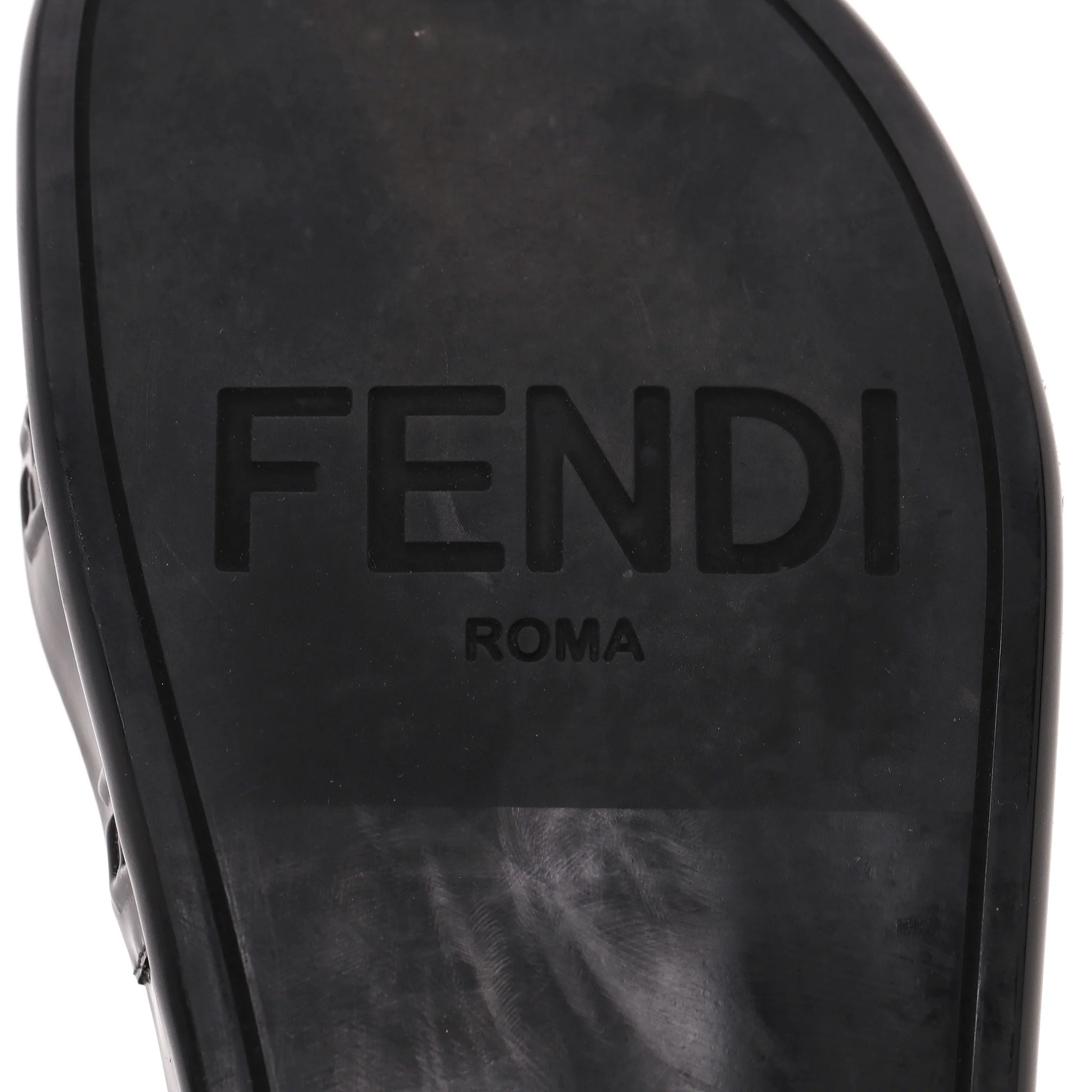 Fendi Reflections 'FF' Logo Slides. Size 37.5 - Image 9