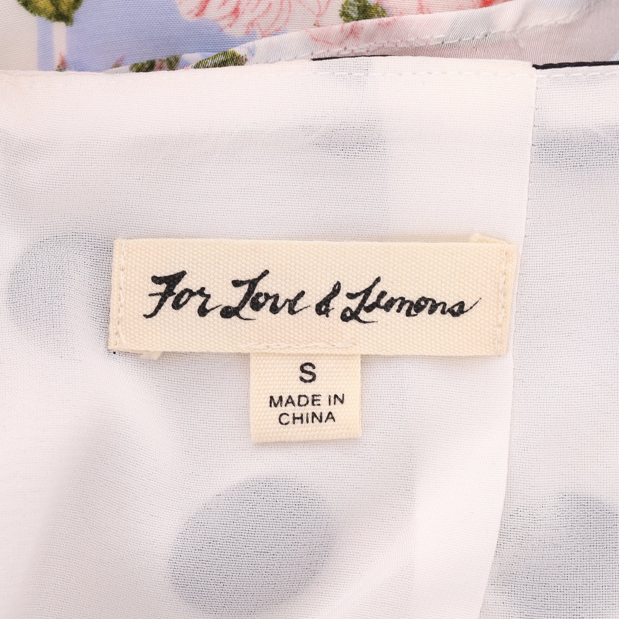 For Love & Lemons Multi-Print Ruffle Detail Cropped Top & Skirt Two-Piece Set. Size S/M - Image 7