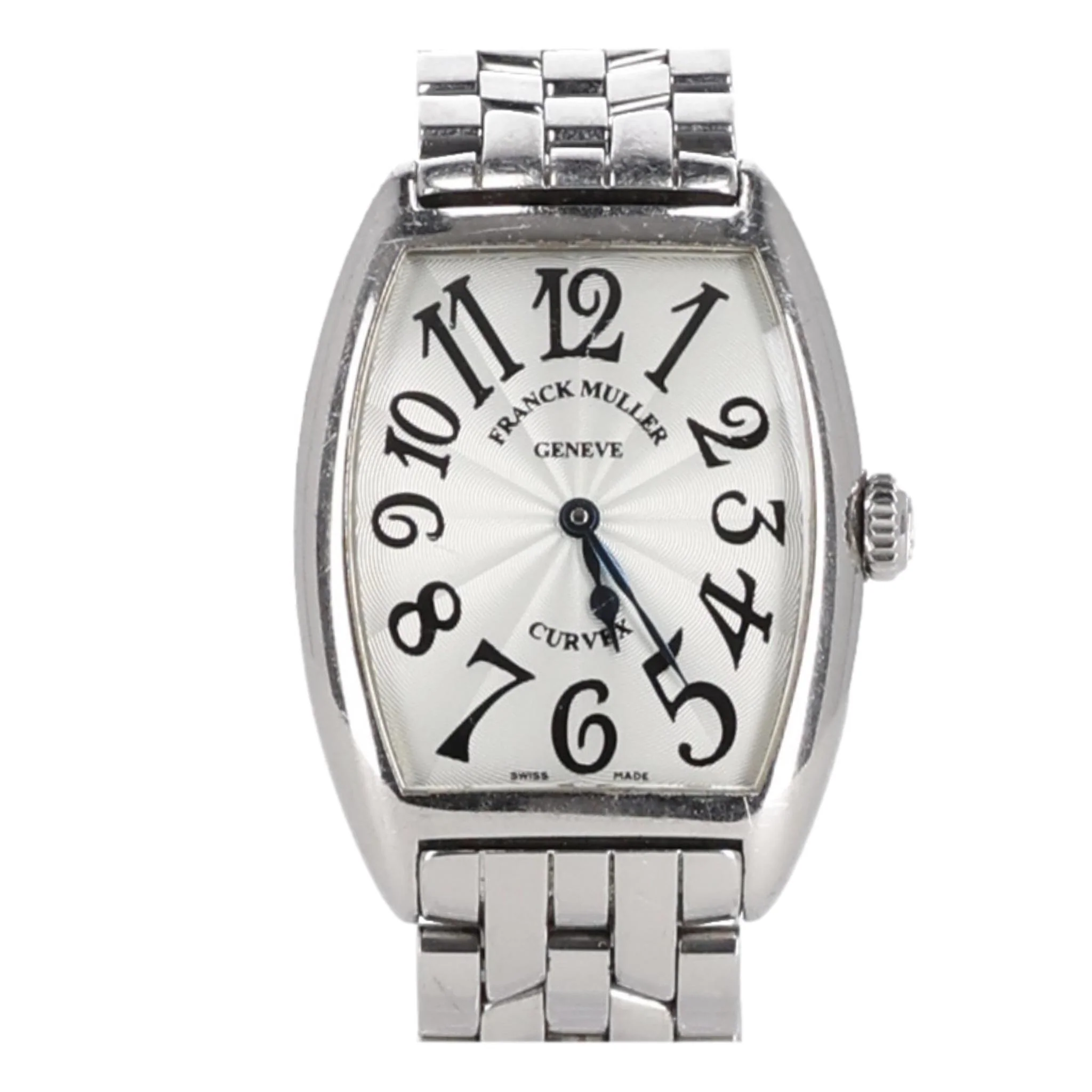 Franck Muller Cintrée Curvex Watch In Stainless Steel