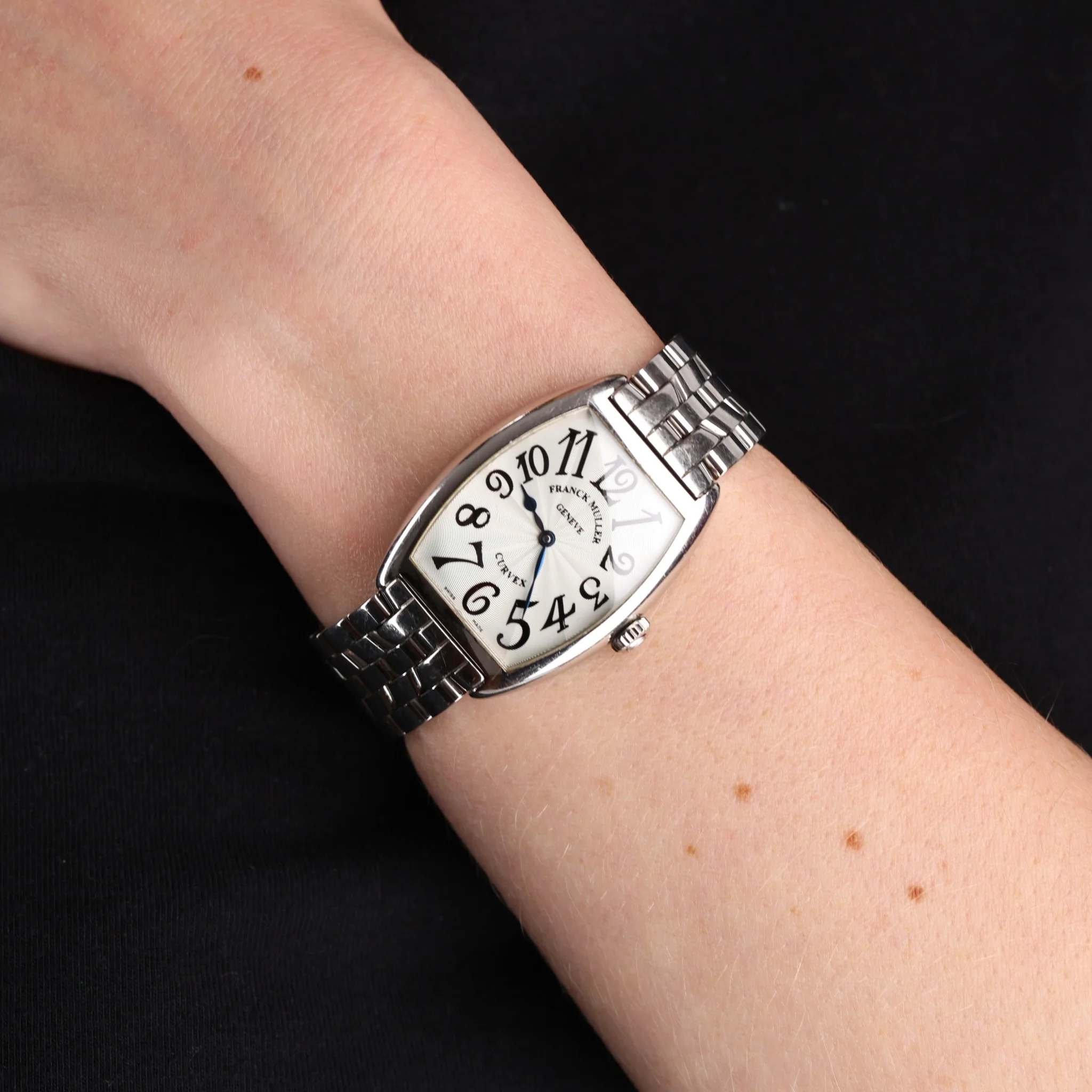 Franck Muller Cintrée Curvex Watch In Stainless Steel - Image 2