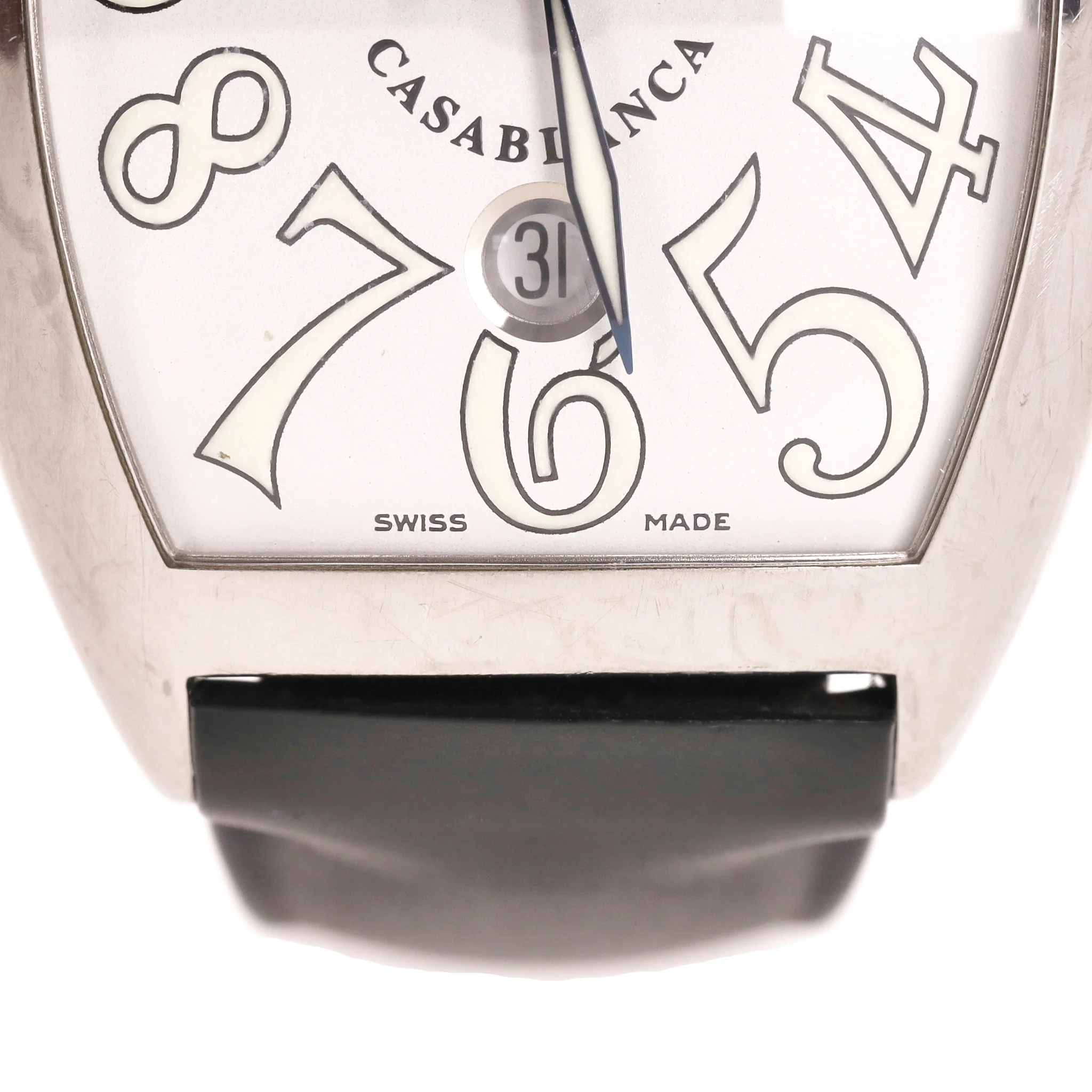 Franck Muller Stainless Steel Casablanca Watch With Rubber Strap - Image 6