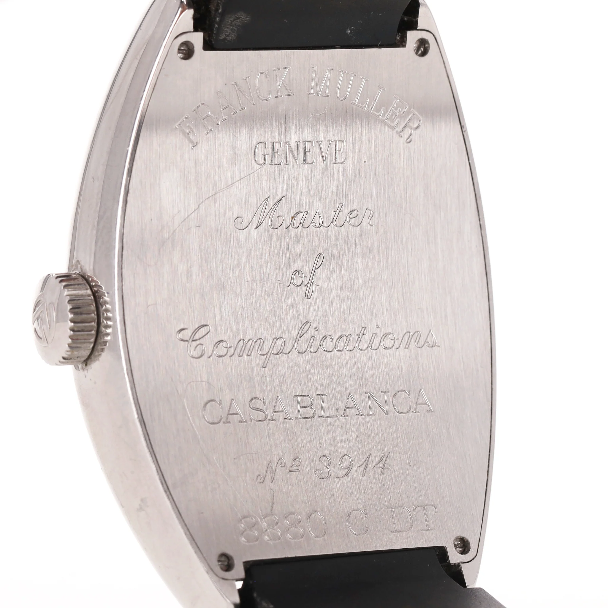 Franck Muller Stainless Steel Casablanca Watch With Rubber Strap - Image 8