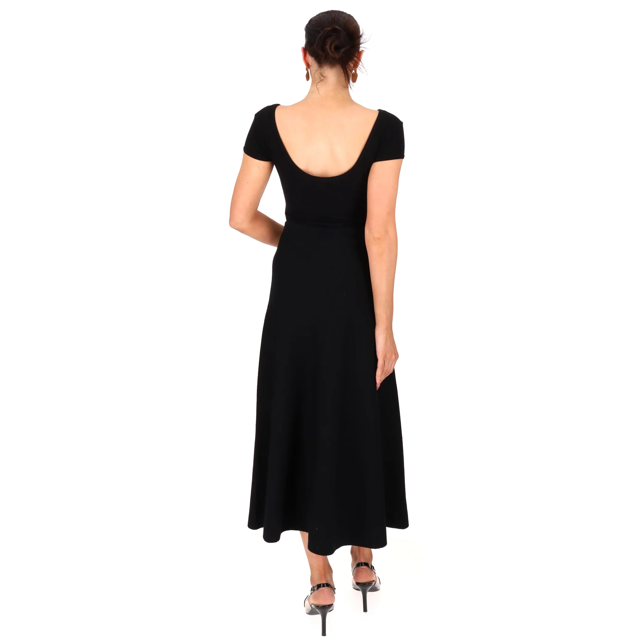 Gabriela Hearst Wool, Cashmere & Silk Blend Midi Skirt. Size L - Image 4