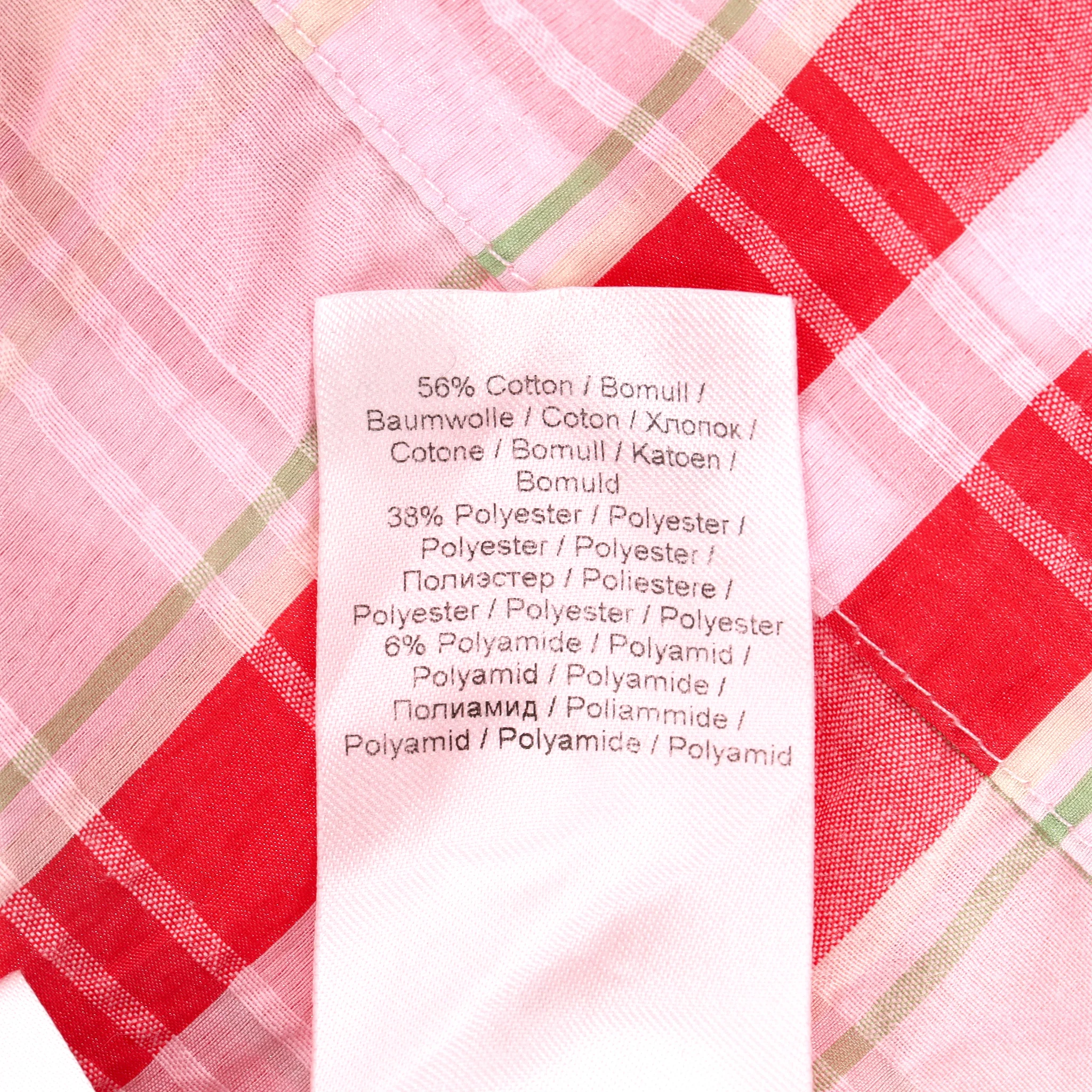 Ganni Checked Cotton Blend Dress. Size 34FR - Image 8