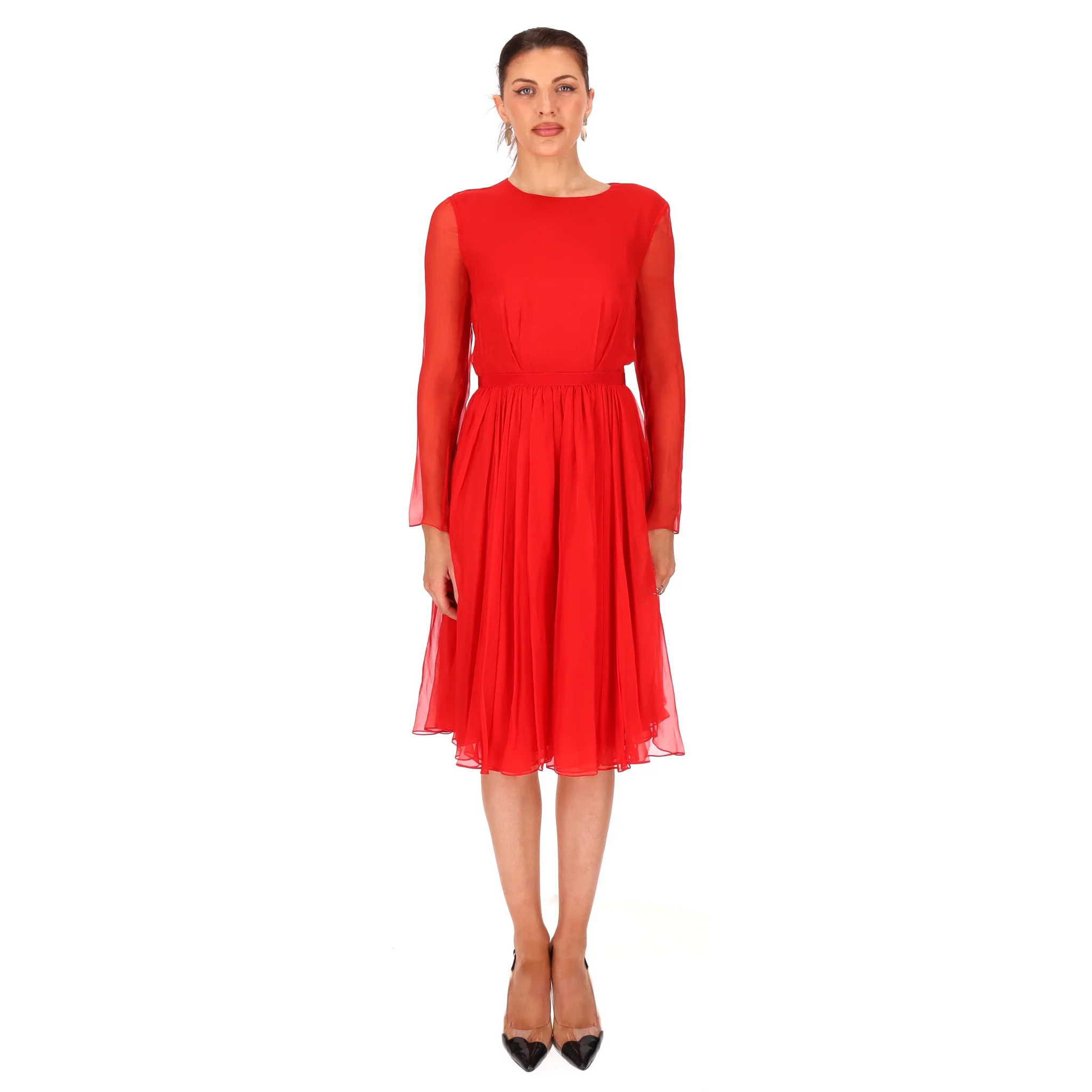 Giambattista Vali Sheer Overlay Dress. Size XS - Image 2