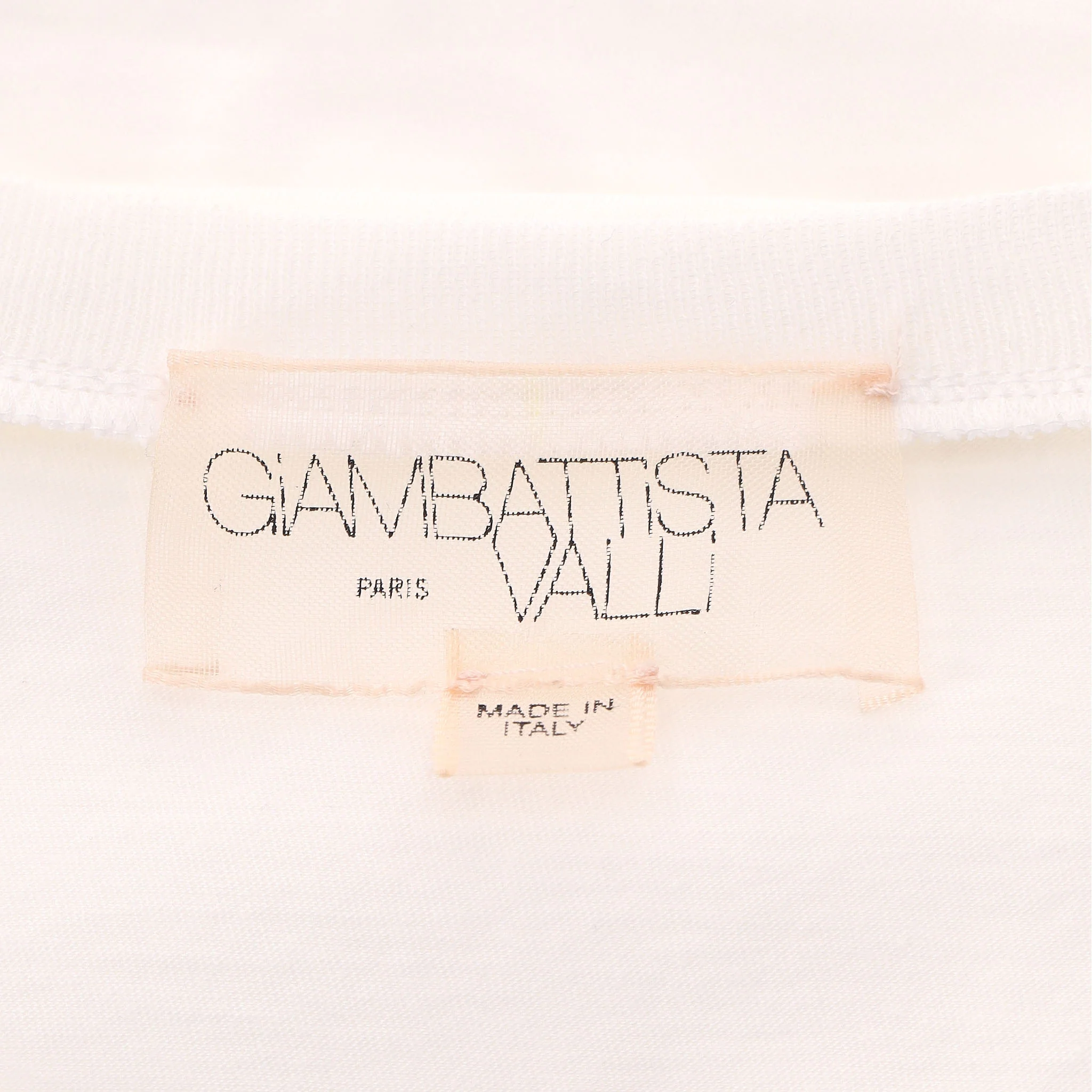 Giambattista Valli Floral Lace-Embellished Cotton Top. Size M - Image 5
