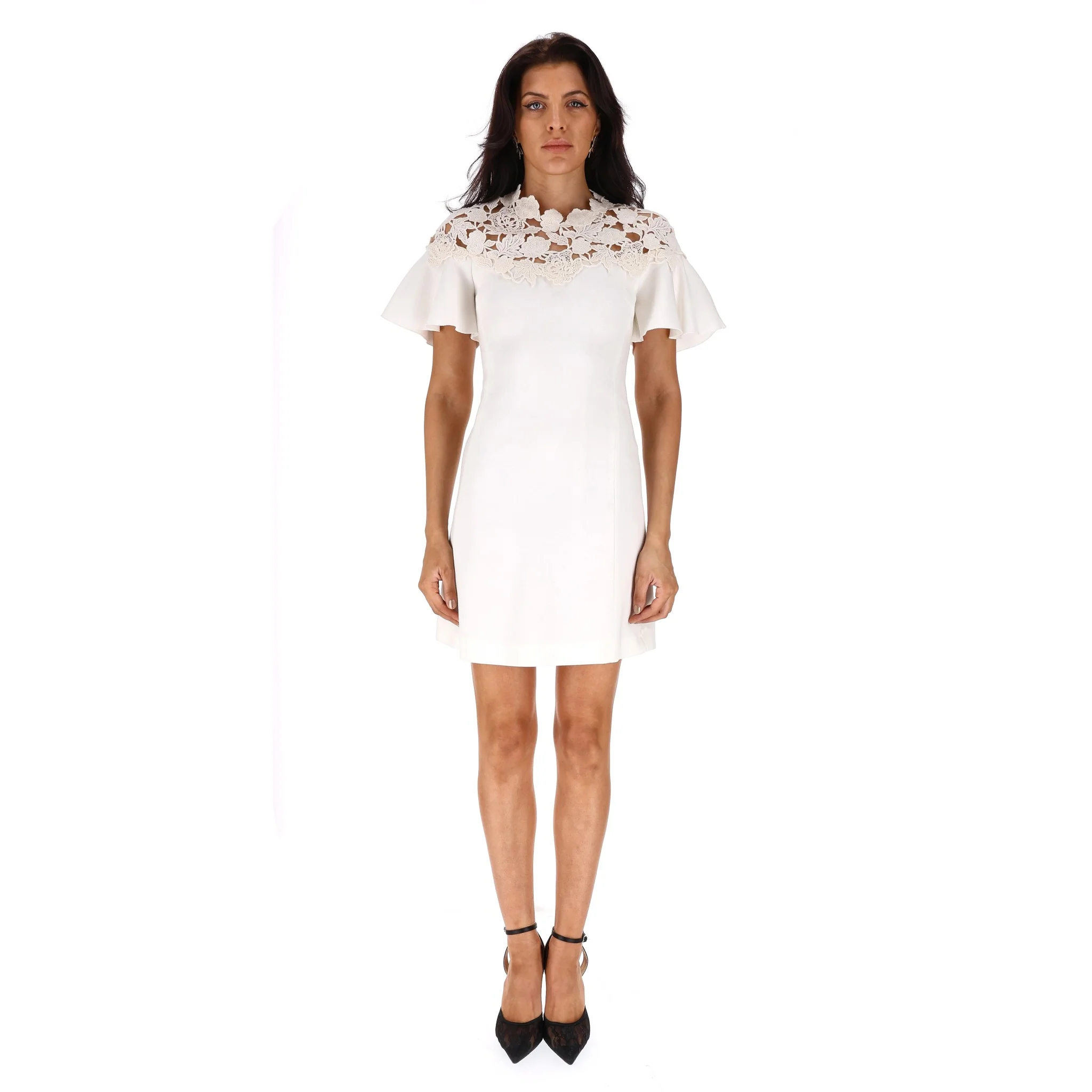Giambattista Valli Lace Detailed Dress. Size 38IT - Image 2