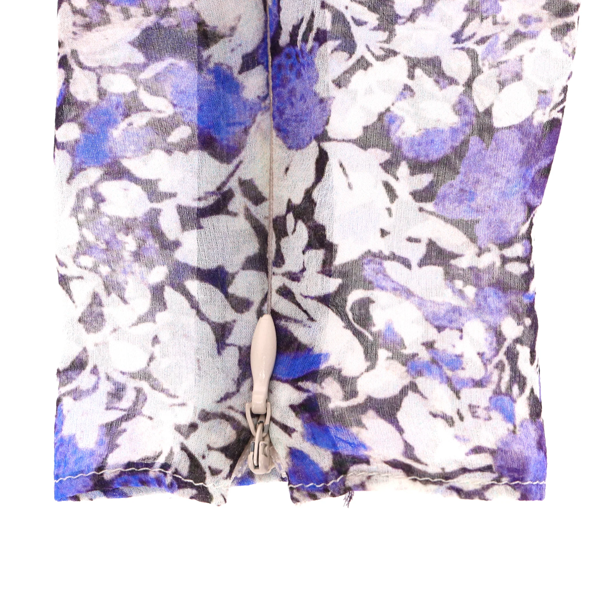 Giambattista Valli Silk Tie-Neck Floral Top. Size 38IT - Image 6