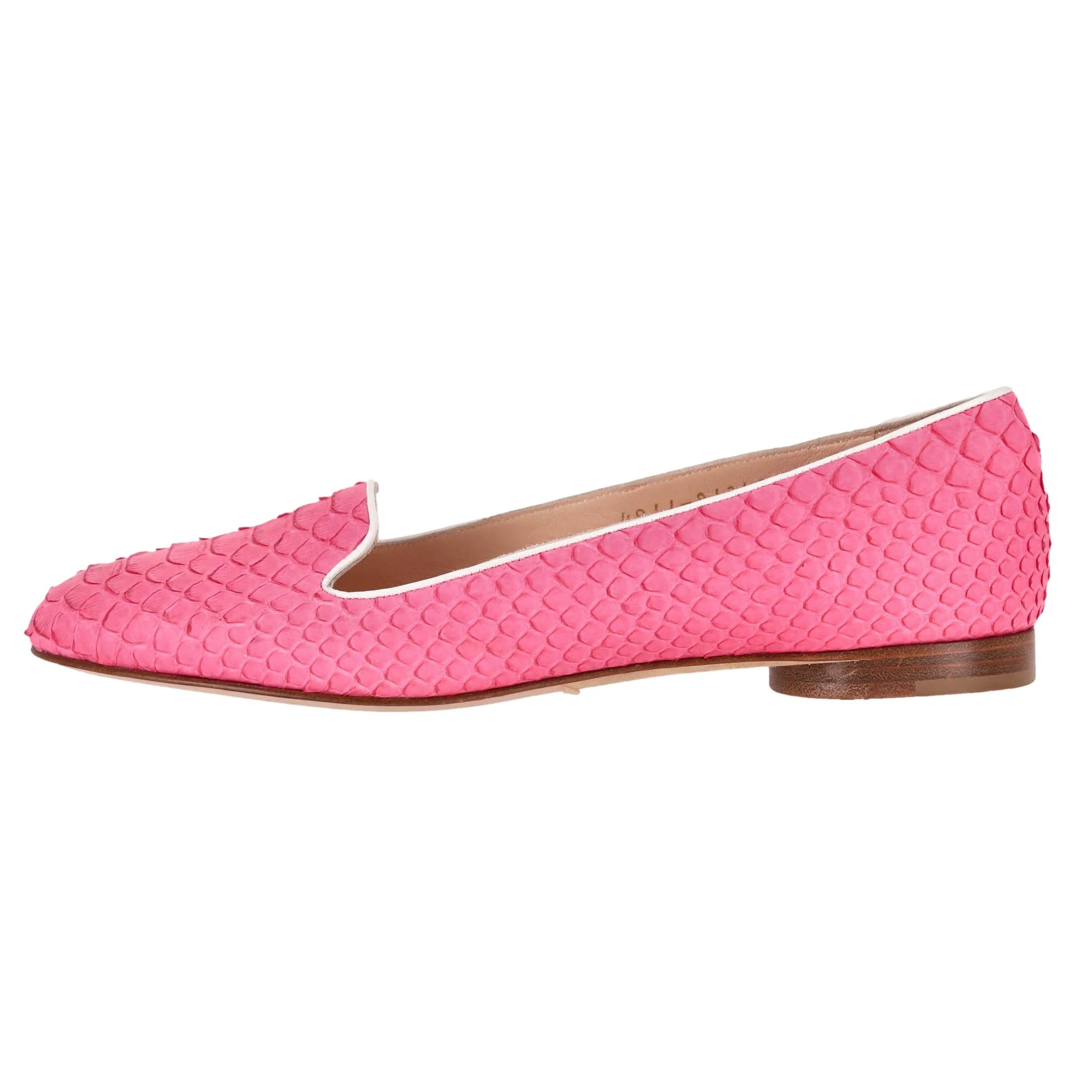 Gina Python Skin Loafers. Size 37 - Image 2