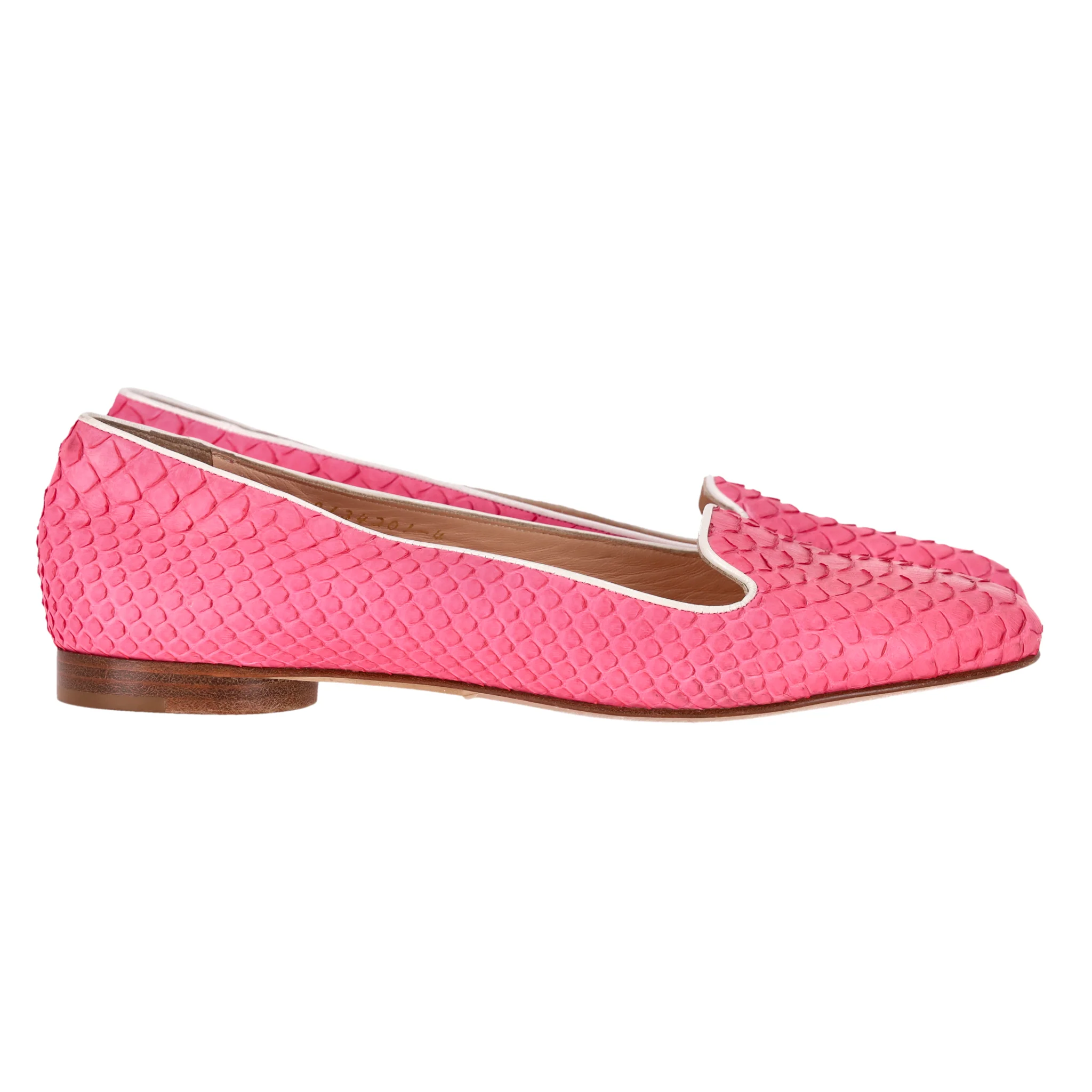 Gina Python Skin Loafers. Size 37 - Image 4