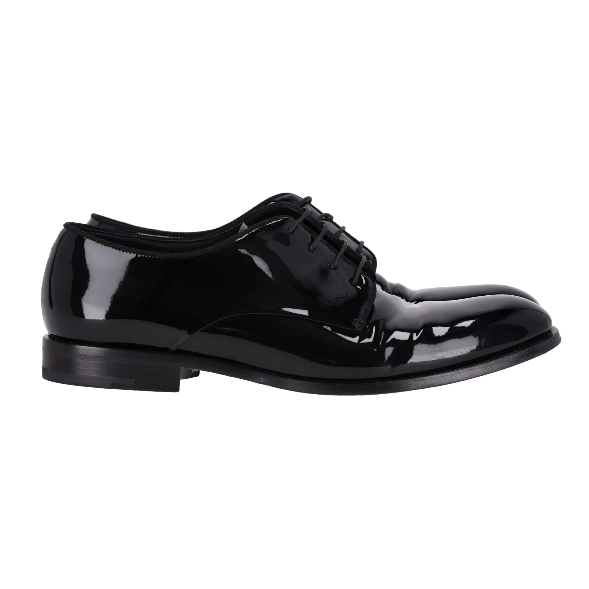 Giorgio Armani Patent Leather Derby Shoes. Size 43 - Image 5