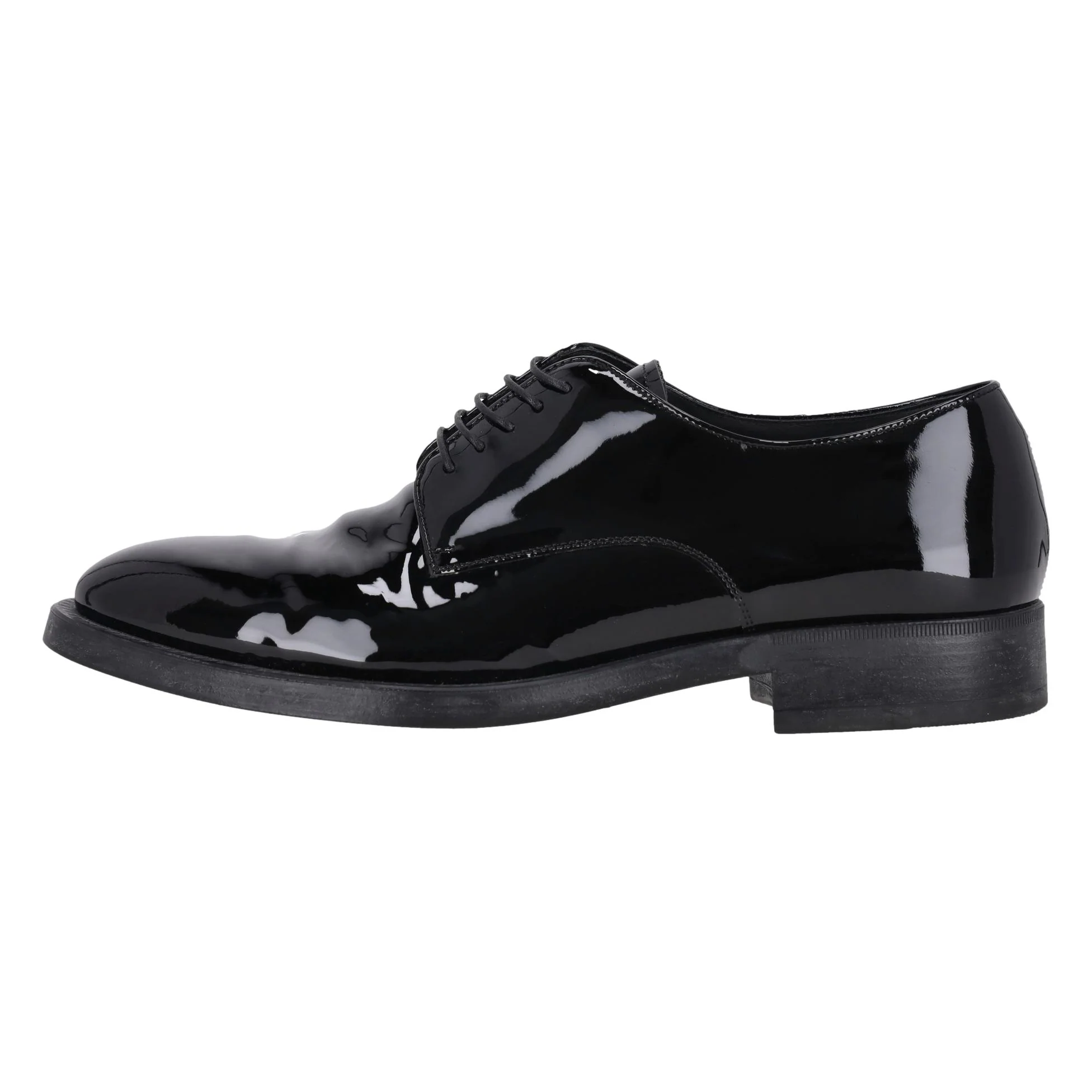 Giorgio Armani Patent Leather Derby Shoes. Size 43 - Image 2
