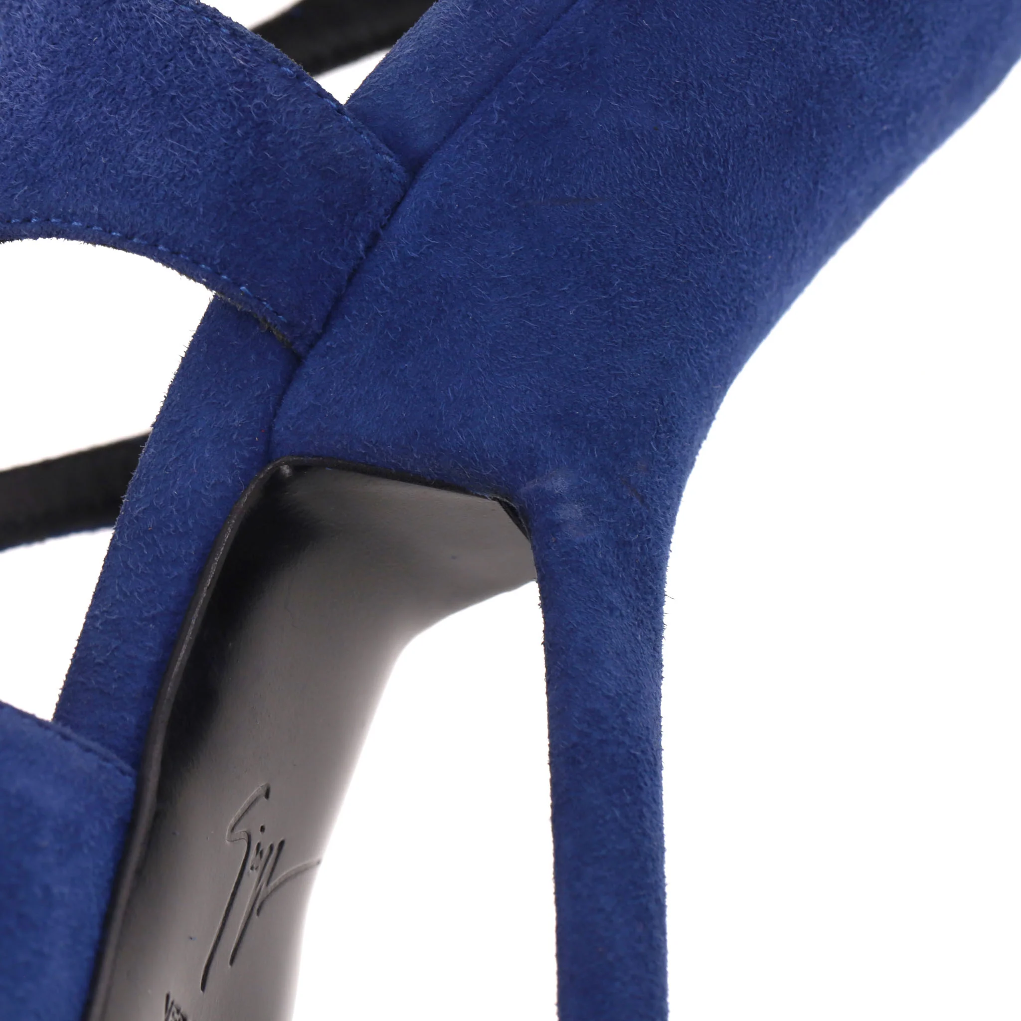 Giuseppe Zanotti Butterfly Cut-Out Suede Sandals. Size 39.5 - Image 10
