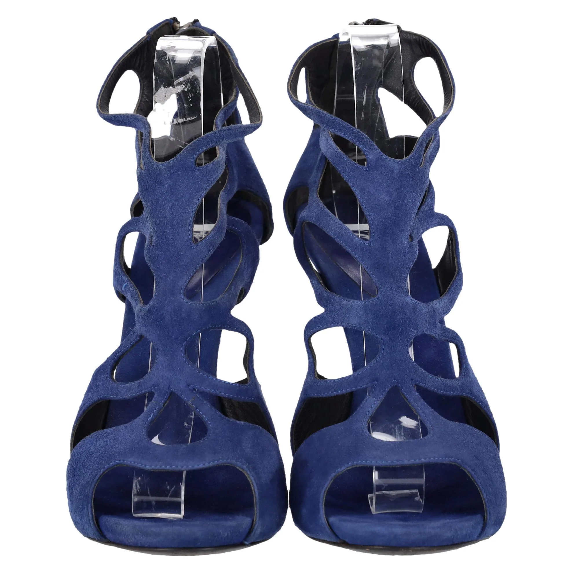 Giuseppe Zanotti Butterfly Cut-Out Suede Sandals. Size 39.5 - Image 2