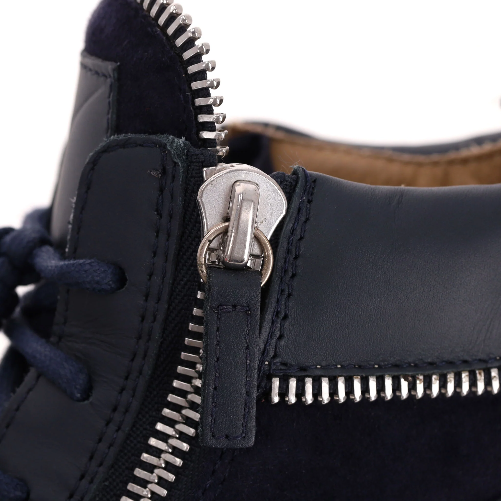 Giuseppe Zanotti High-Top Leather Sneakers. Size 41 - Image 6