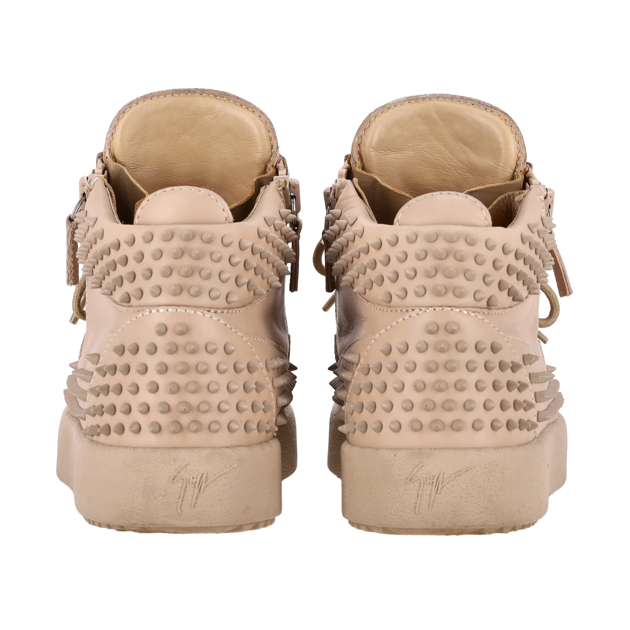 Giuseppe Zanotti Studded Leather Sneakers. Size 41.5 - Image 4