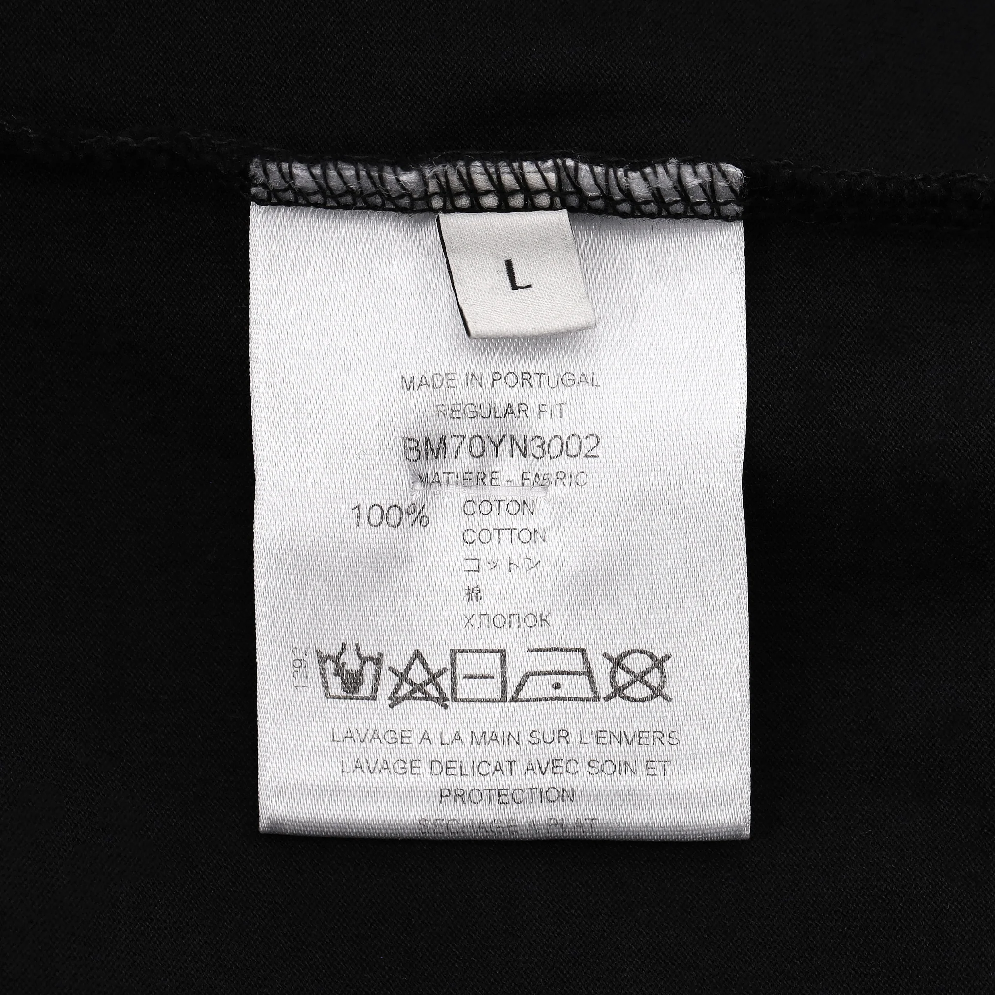 Givenchy Cotton 'Givenchy Paris' Logo T-Shirt. Size L - Image 6