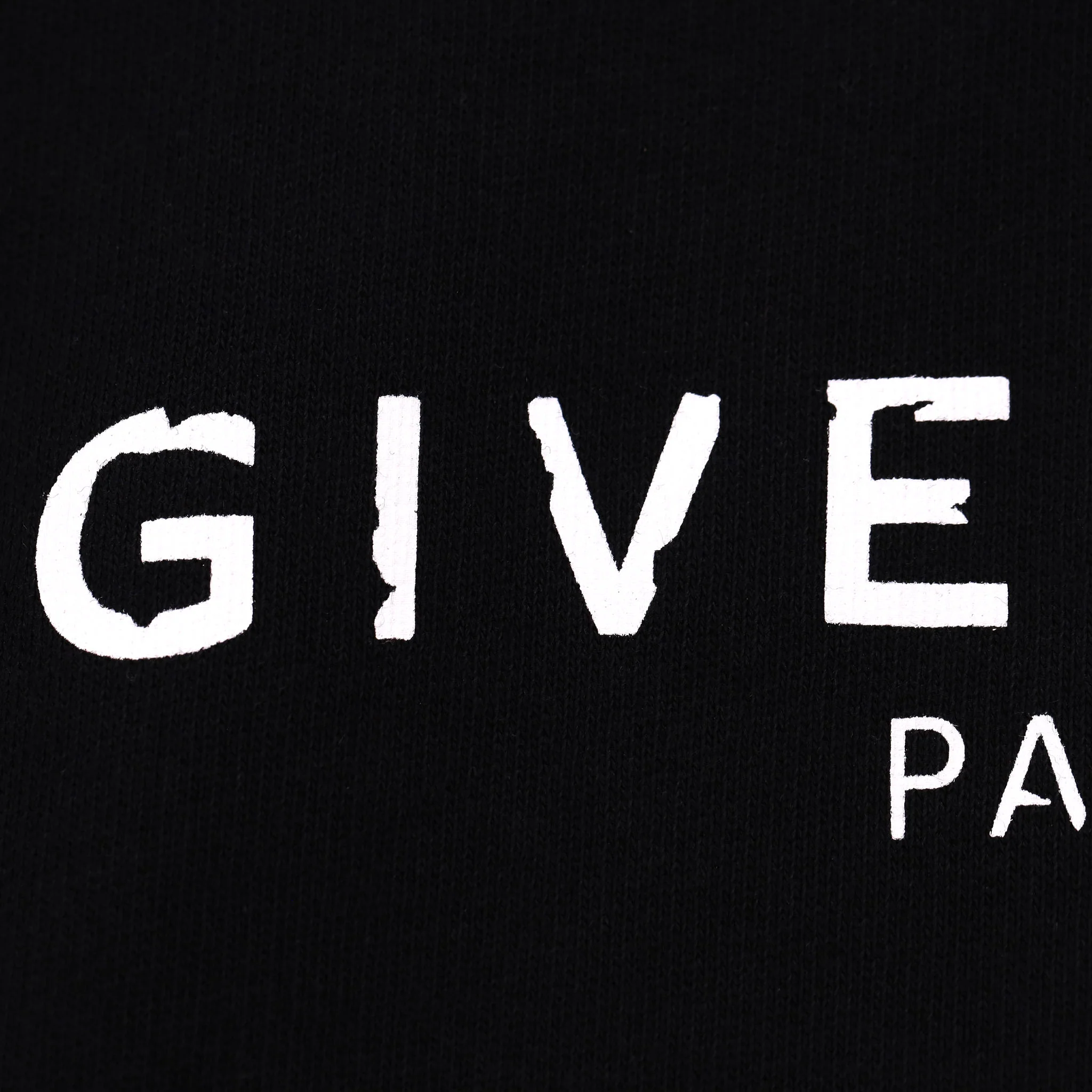 Givenchy Cotton Distressed Logo Hoodie. Size XS - Image 5