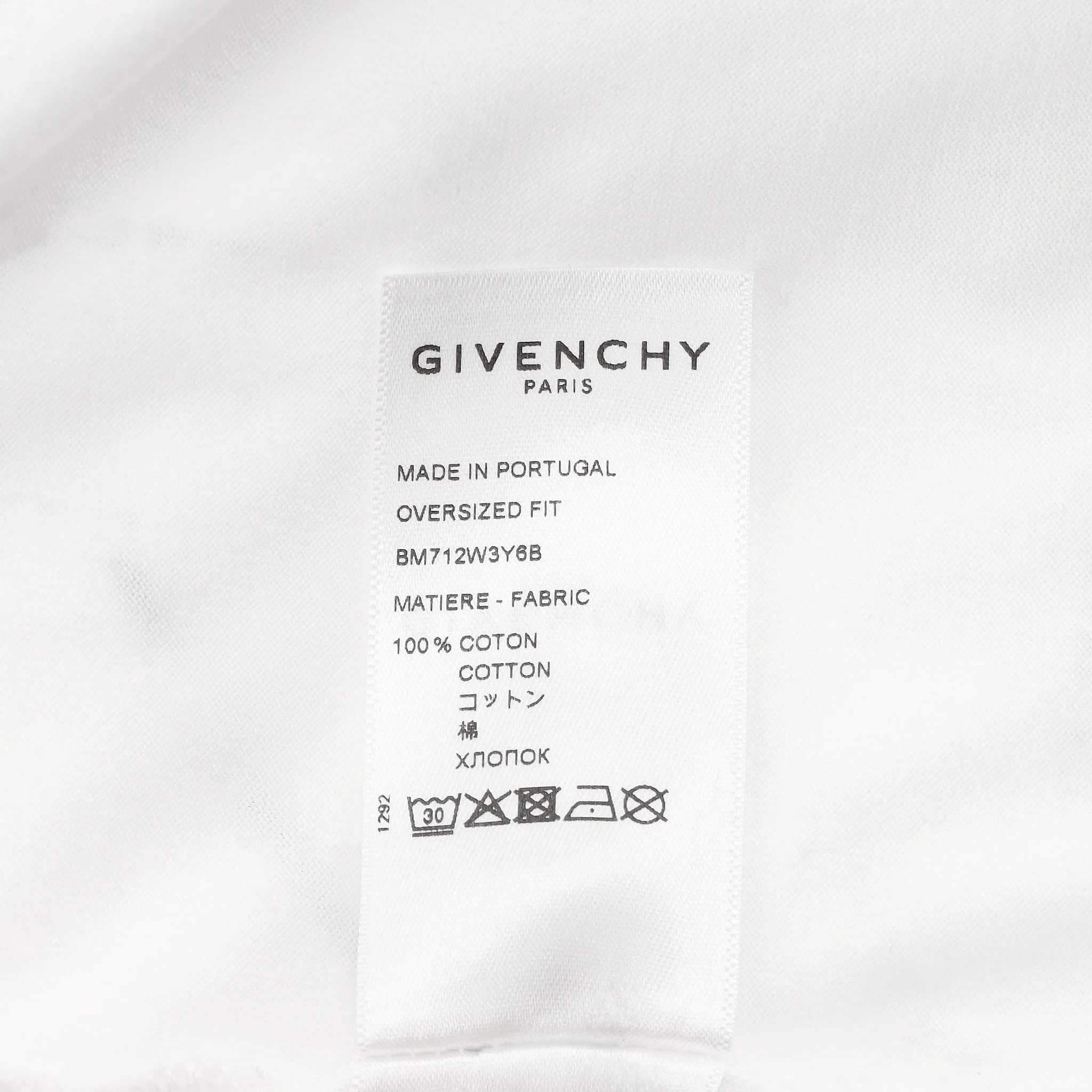 Givenchy Trompe-L'Å’il Effect Logo Oversized Cotton T-Shirt. Size L - Image 8