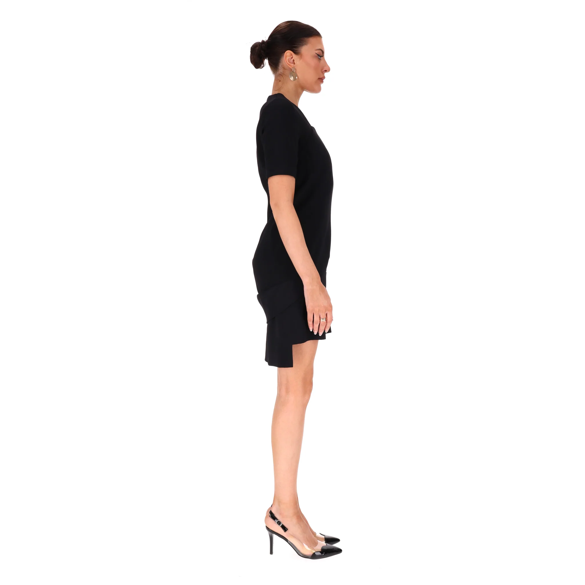 Givenchy Fitted Mini Dress With An Asymmetric Hem. Size 38FR - Image 3