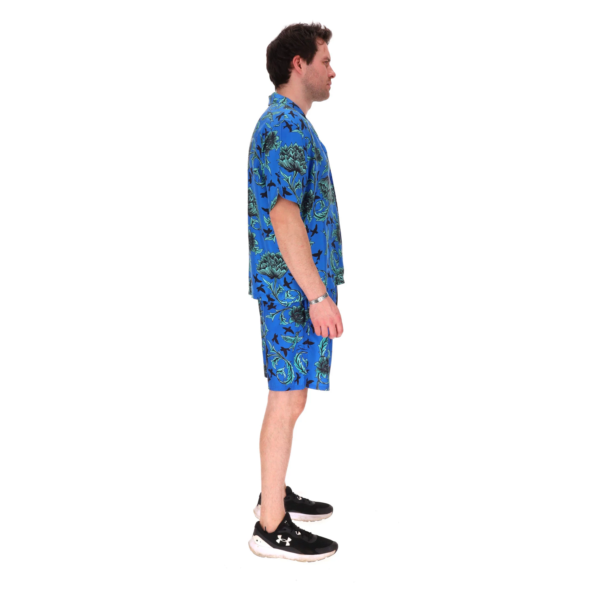 Givenchy Hawaiian Silk Shirt & Shorts Two-Piece Set. Size L - Image 3